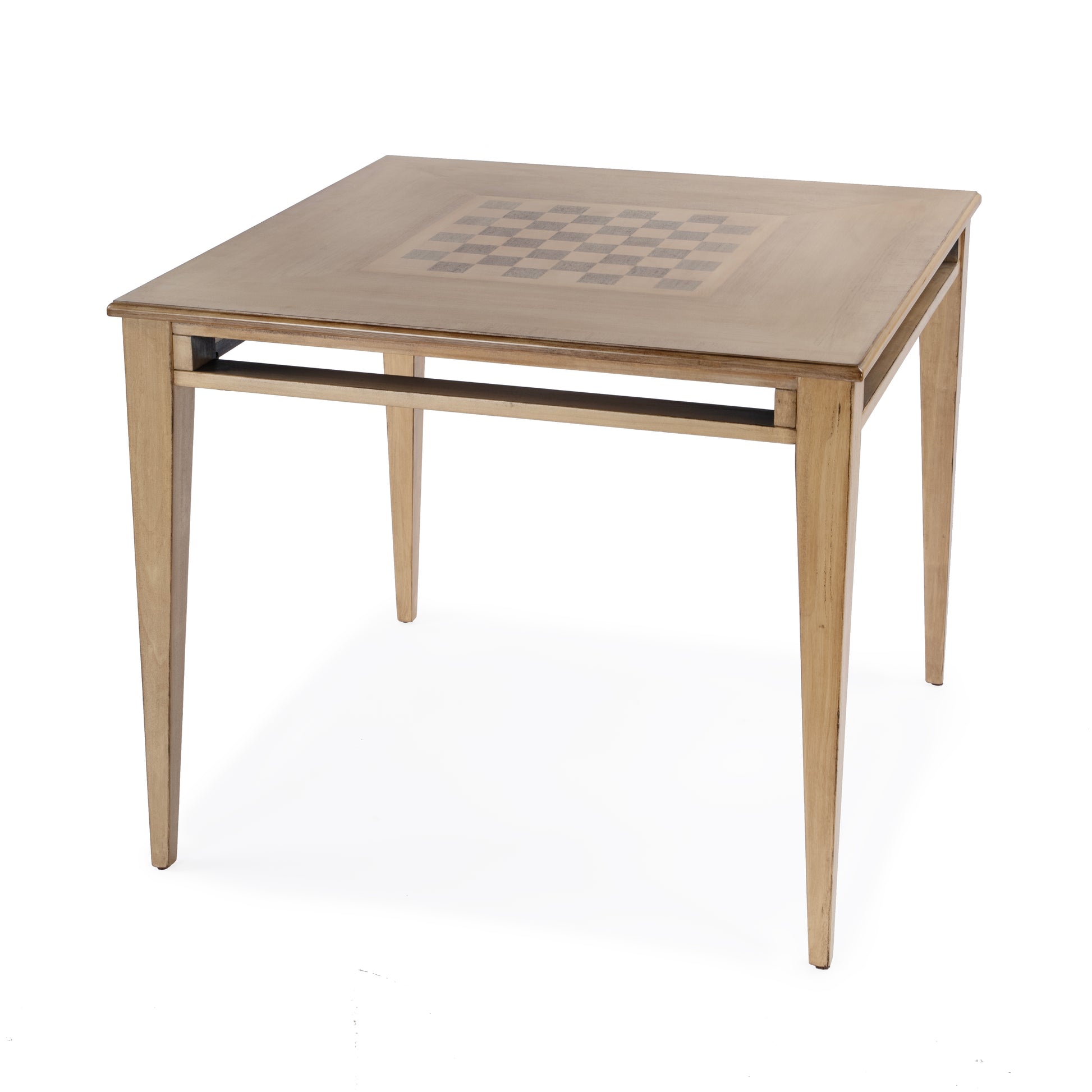 Butler Specialty Company Daltrey 36 in. W Square Wood Chess-Checkers Game Table, Tan/Beige