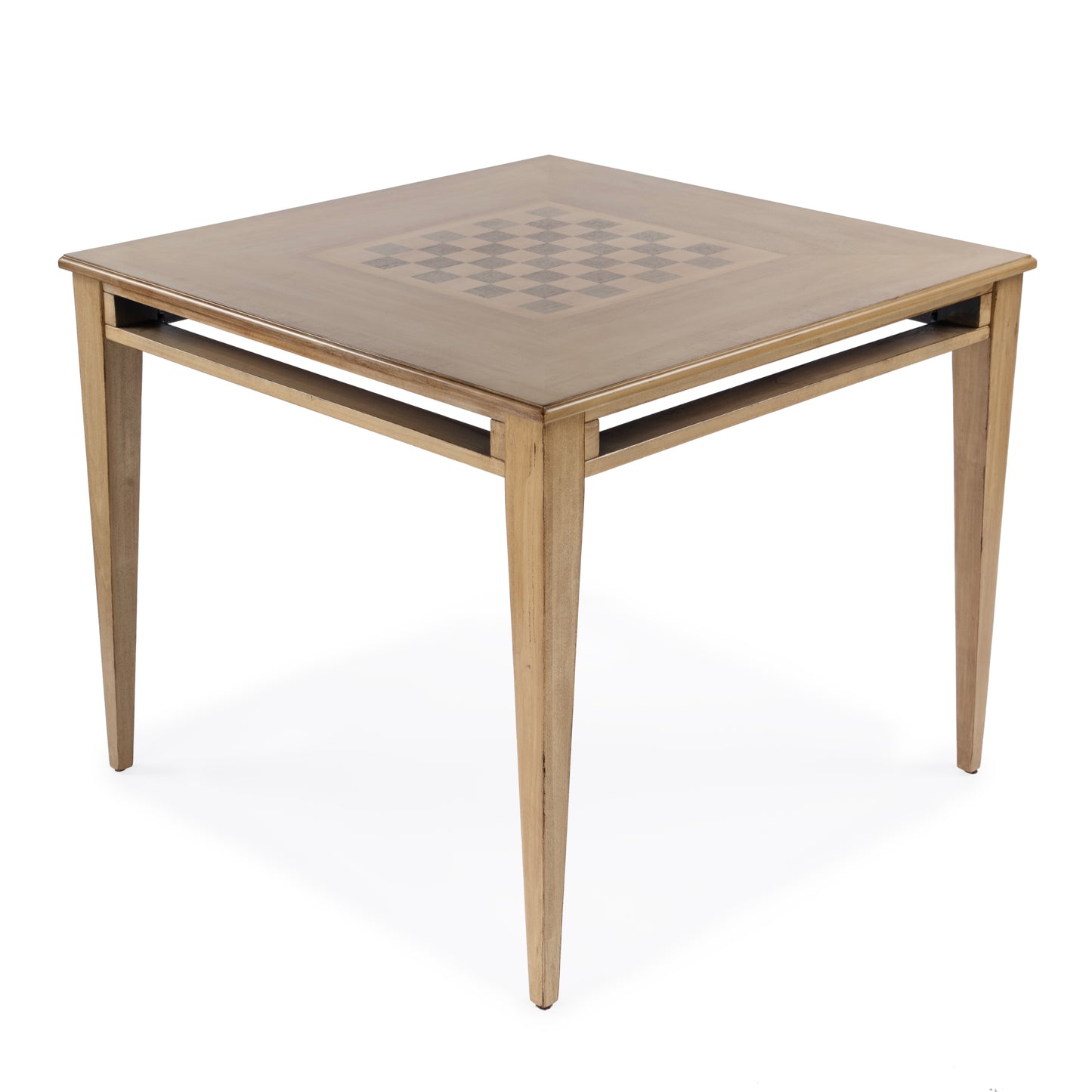 Butler Specialty Company Daltrey 36 in. W Square Wood Chess-Checkers Game Table, Tan/Beige