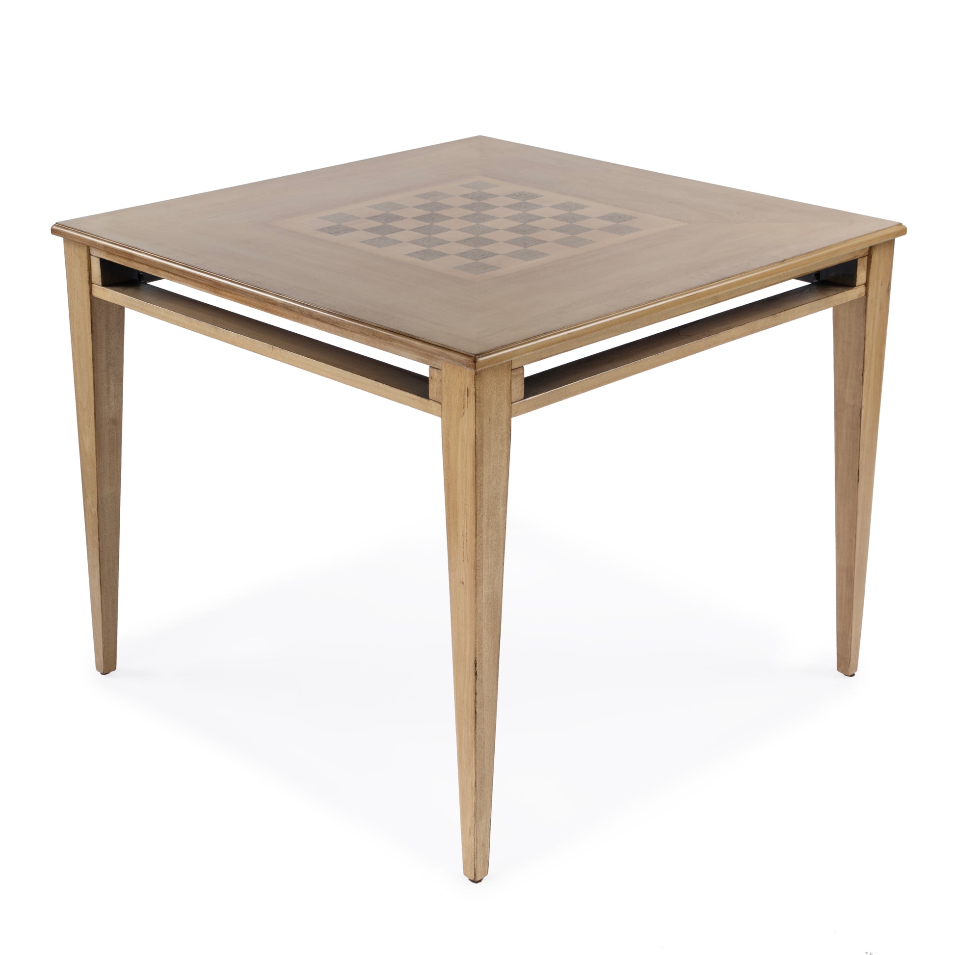 Butler Specialty Company Daltrey 36 in. W Square Wood Chess-Checkers Game Table, Tan/Beige