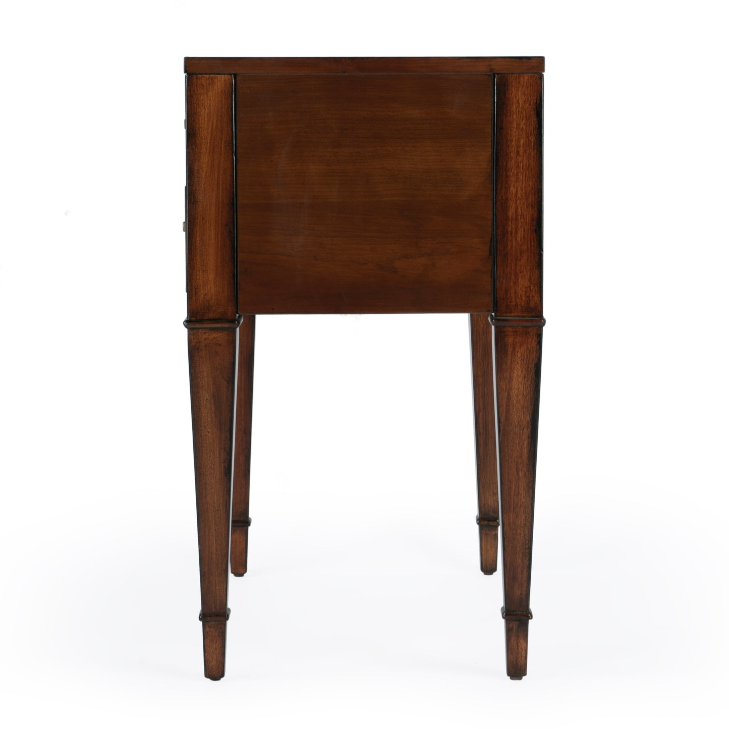 Butler Specialty Company Kai 24 in. W Rectangular Wood 2 Drawer End Table, Medium Brown