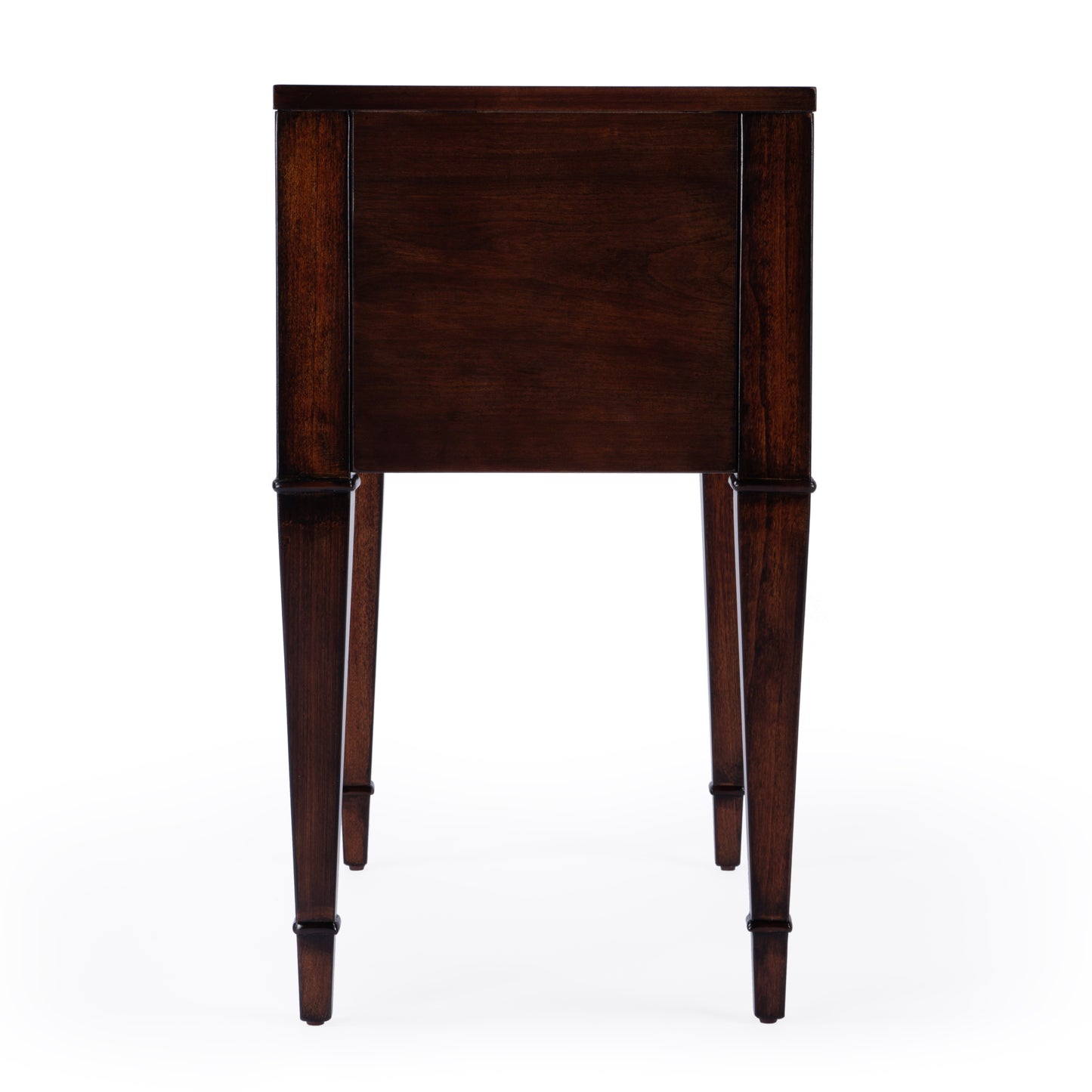 Butler Specialty Company Kai 24 in. W Rectangular Wood 2 Drawer End Table, Dark Brown