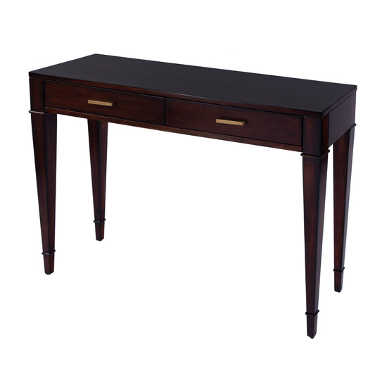 Kai 2 Drawer 45" Wood Console Table in Dark Brown 5714024