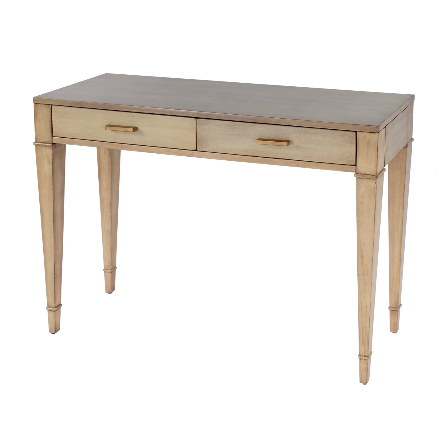 Kai 2 Drawer 45" Wood Console Table in Beige 5714424