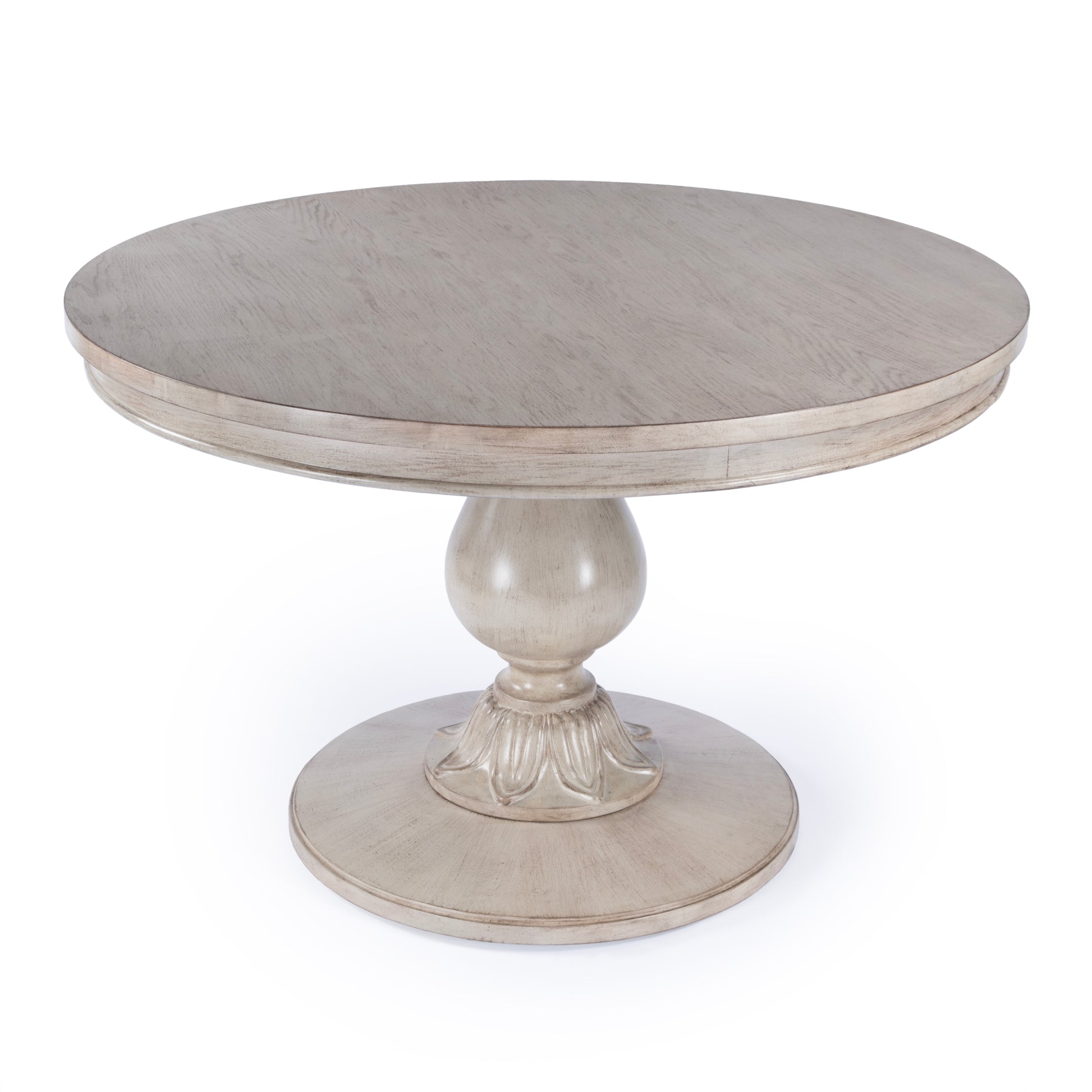 Butler Specialty Company Evie 48 in. W Round Wood Single Pedestal Dining Table, Light Brown