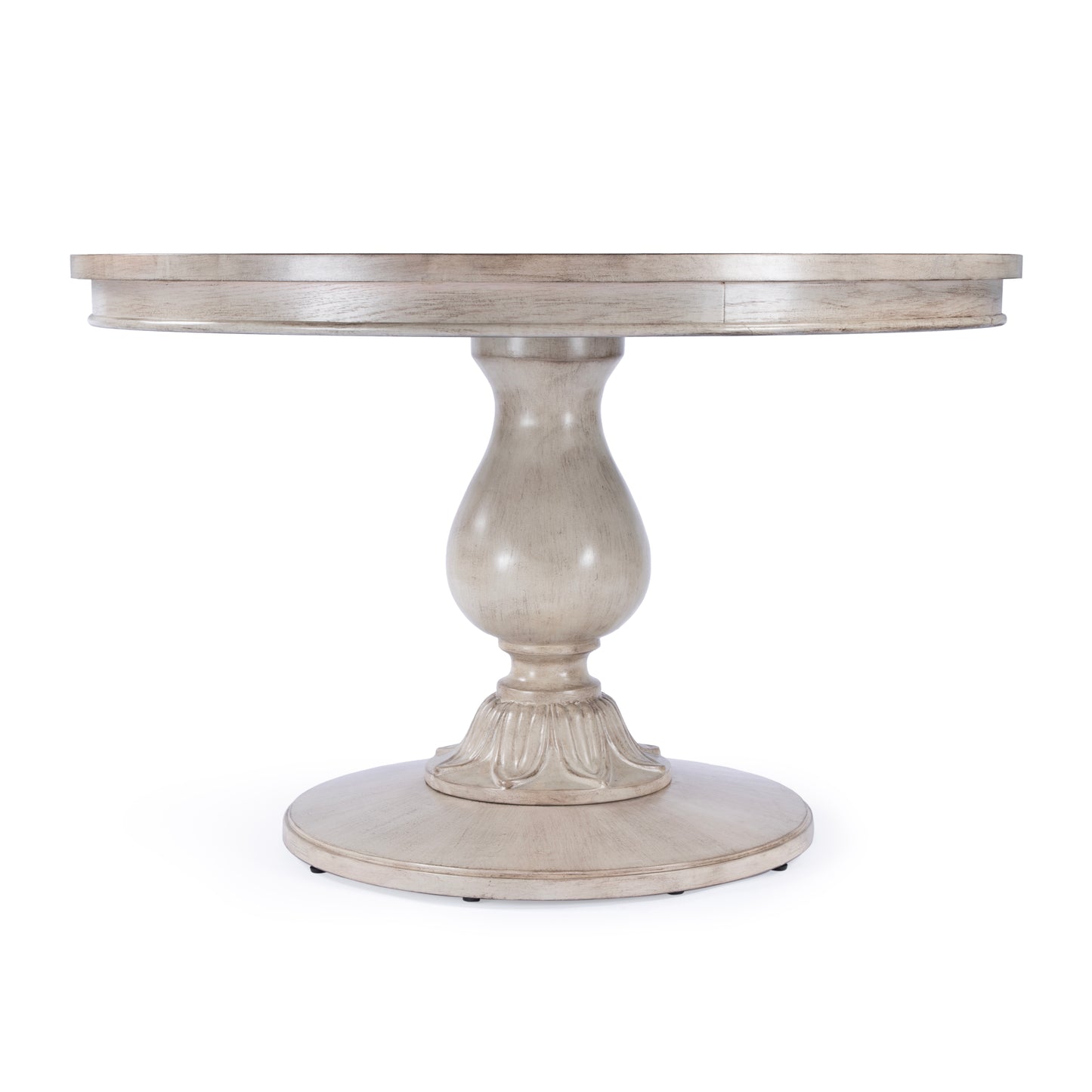 Butler Specialty Company Evie 48 in. W Round Wood Single Pedestal Dining Table, Light Brown
