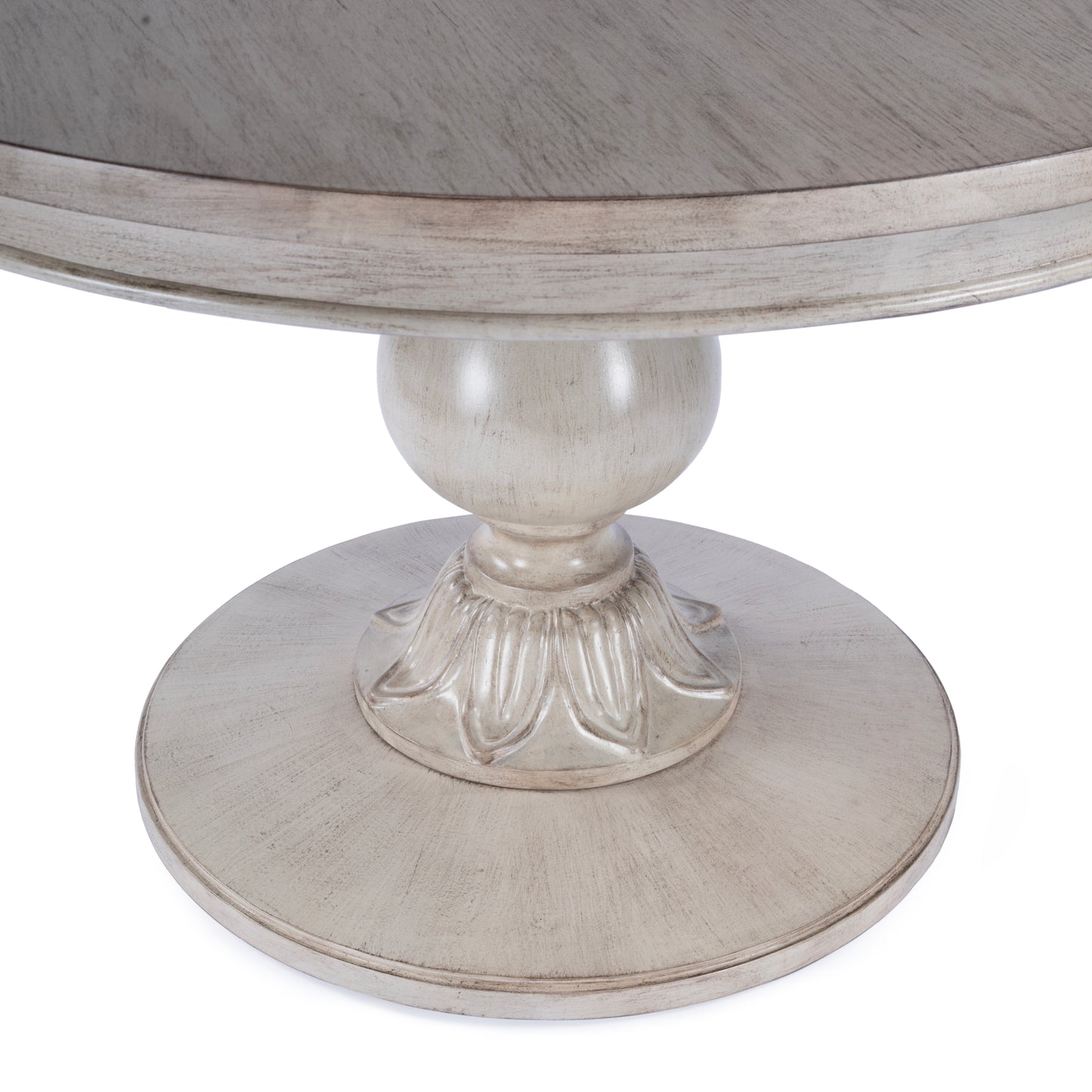 Butler Specialty Company Evie 48 in. W Round Wood Single Pedestal Dining Table, Light Brown