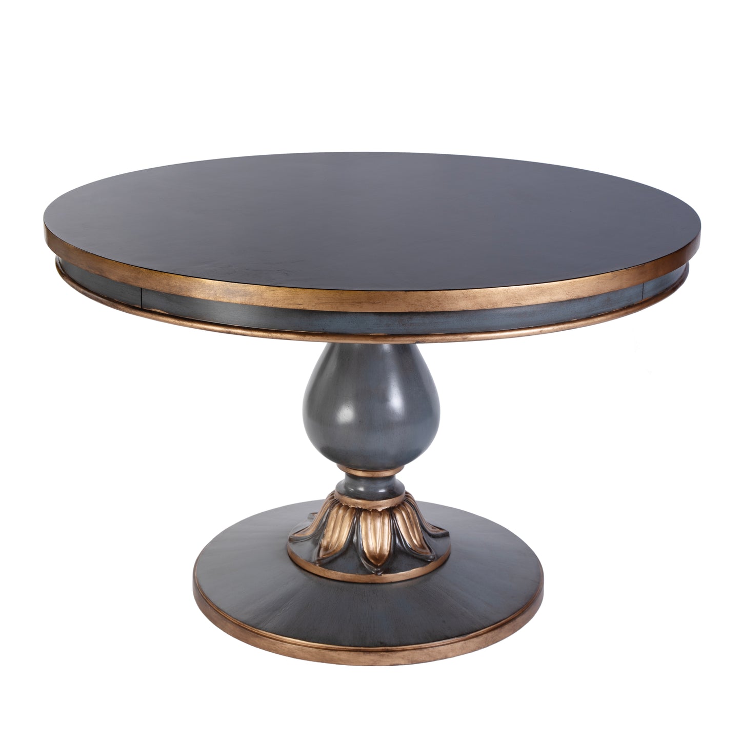 Butler Specialty Company Evie 48 in. W Round Wood Single Pedestal Dining Table, Pastel Blue