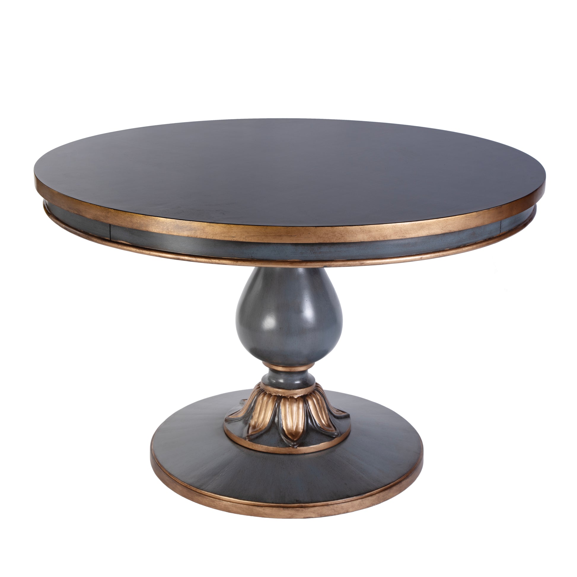 Butler Specialty Company Evie 48 in. W Round Wood Single Pedestal Dining Table, Pastel Blue