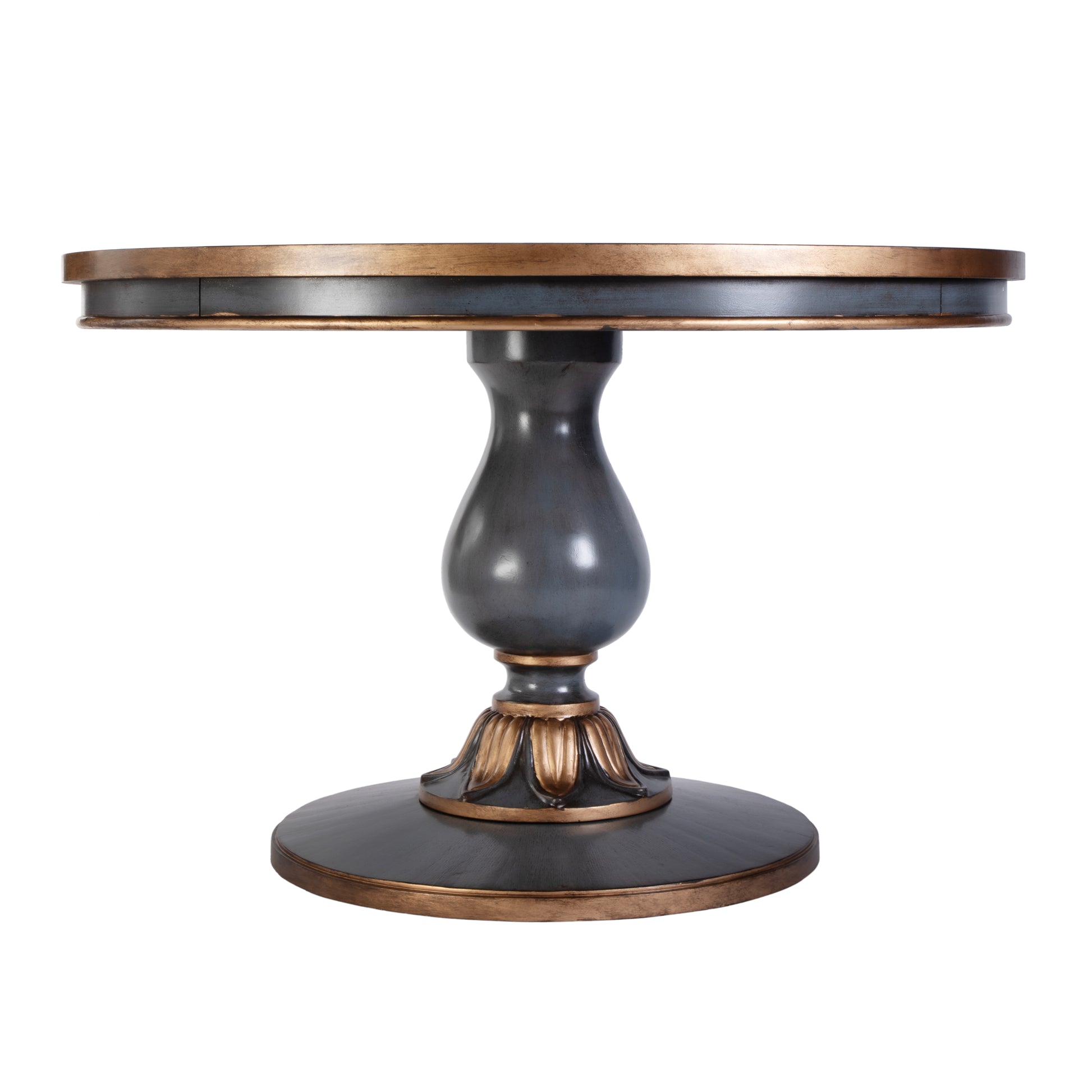 Butler Specialty Company Evie 48 in. W Round Wood Single Pedestal Dining Table, Pastel Blue