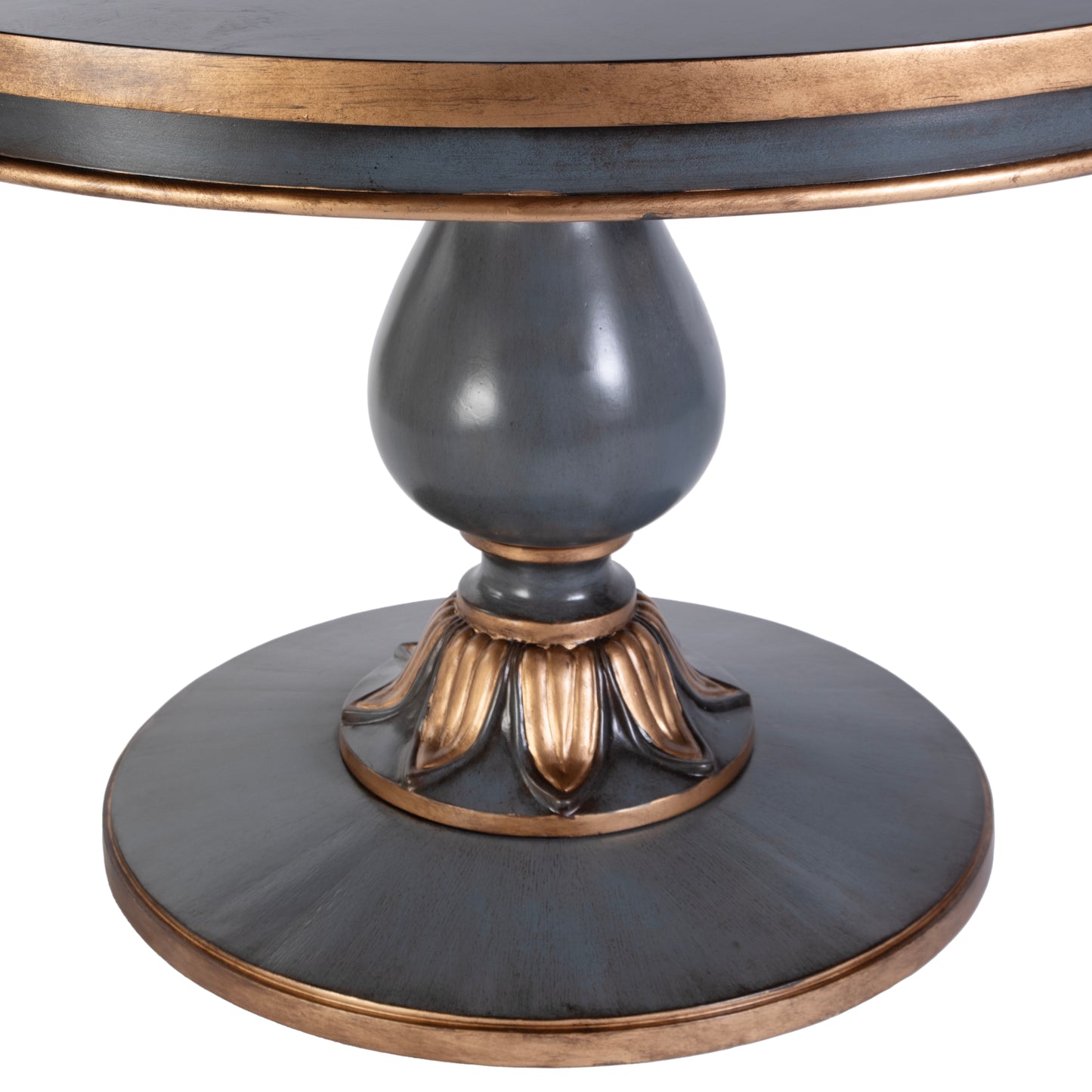 Butler Specialty Company Evie 48 in. W Round Wood Single Pedestal Dining Table, Pastel Blue