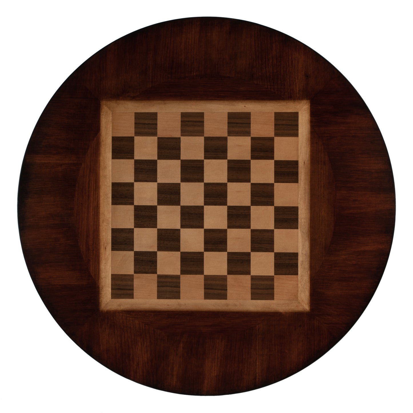 Francis 30" Round Pedestal Game Table in Medium Brown 5717011