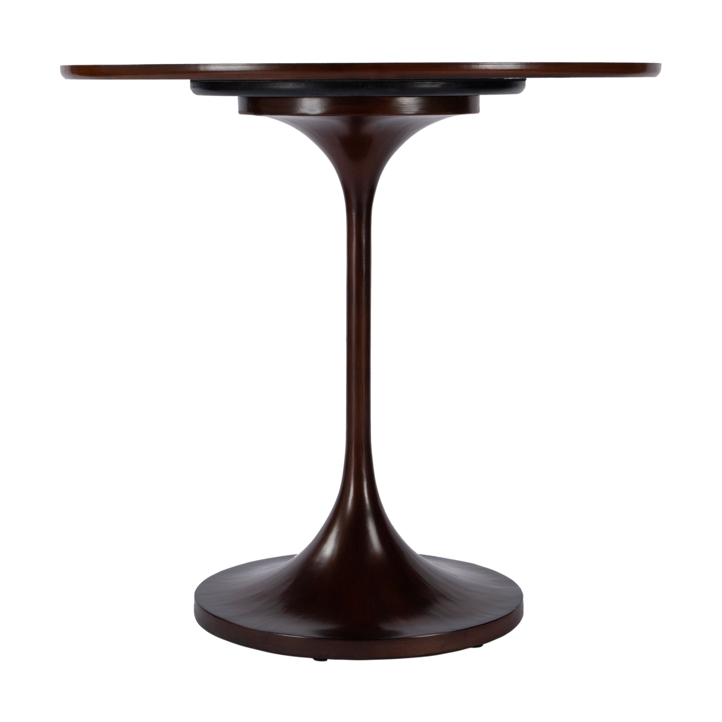 Butler Specialty Company Francis 32 in. W Round Pedestal Base Game Table, Dark Brown