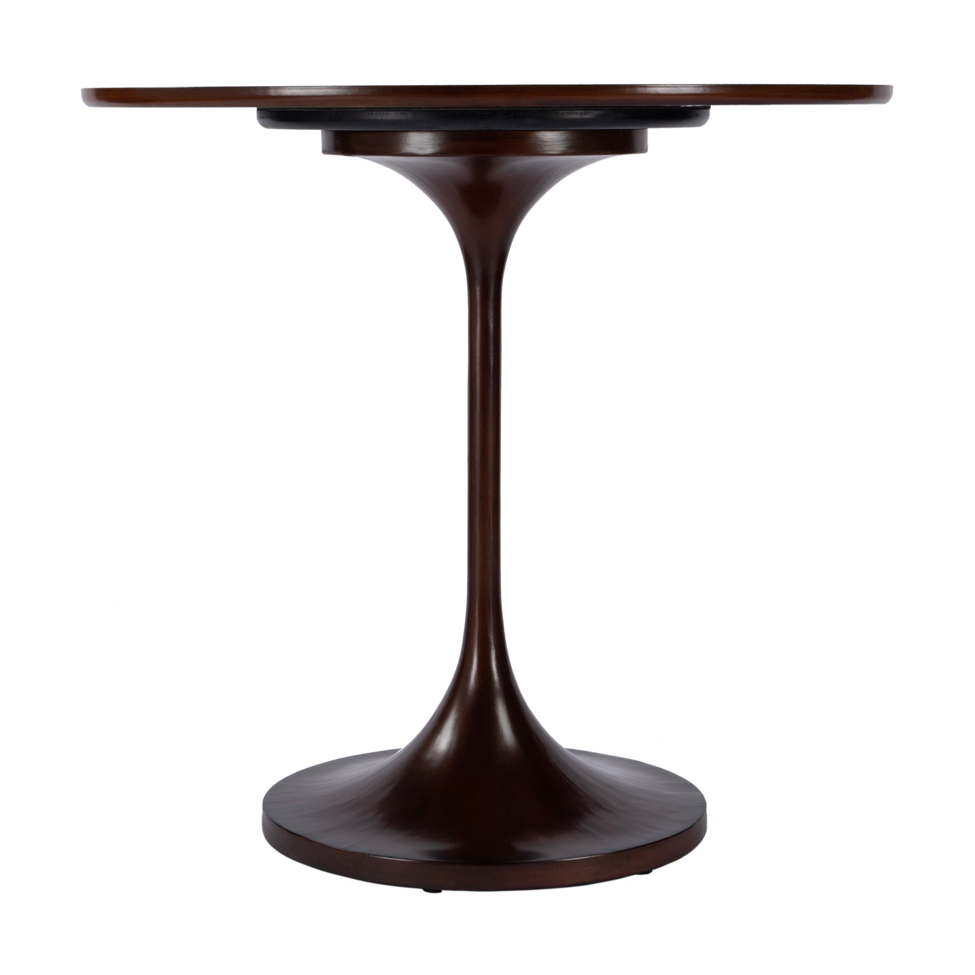 Butler Specialty Company Francis 32 in. W Round Pedestal Base Game Table, Dark Brown
