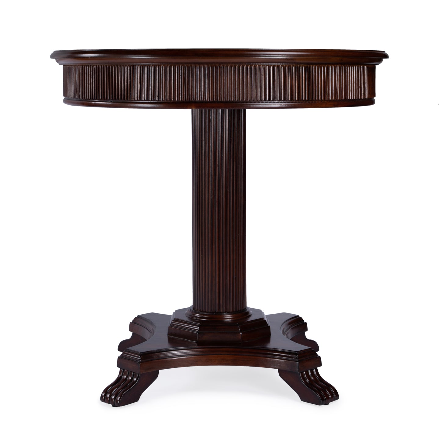 Butler Specialty Company Ellsworth 36 in. W Round Wood Pedestal Base Foyer Table, Dark Brown