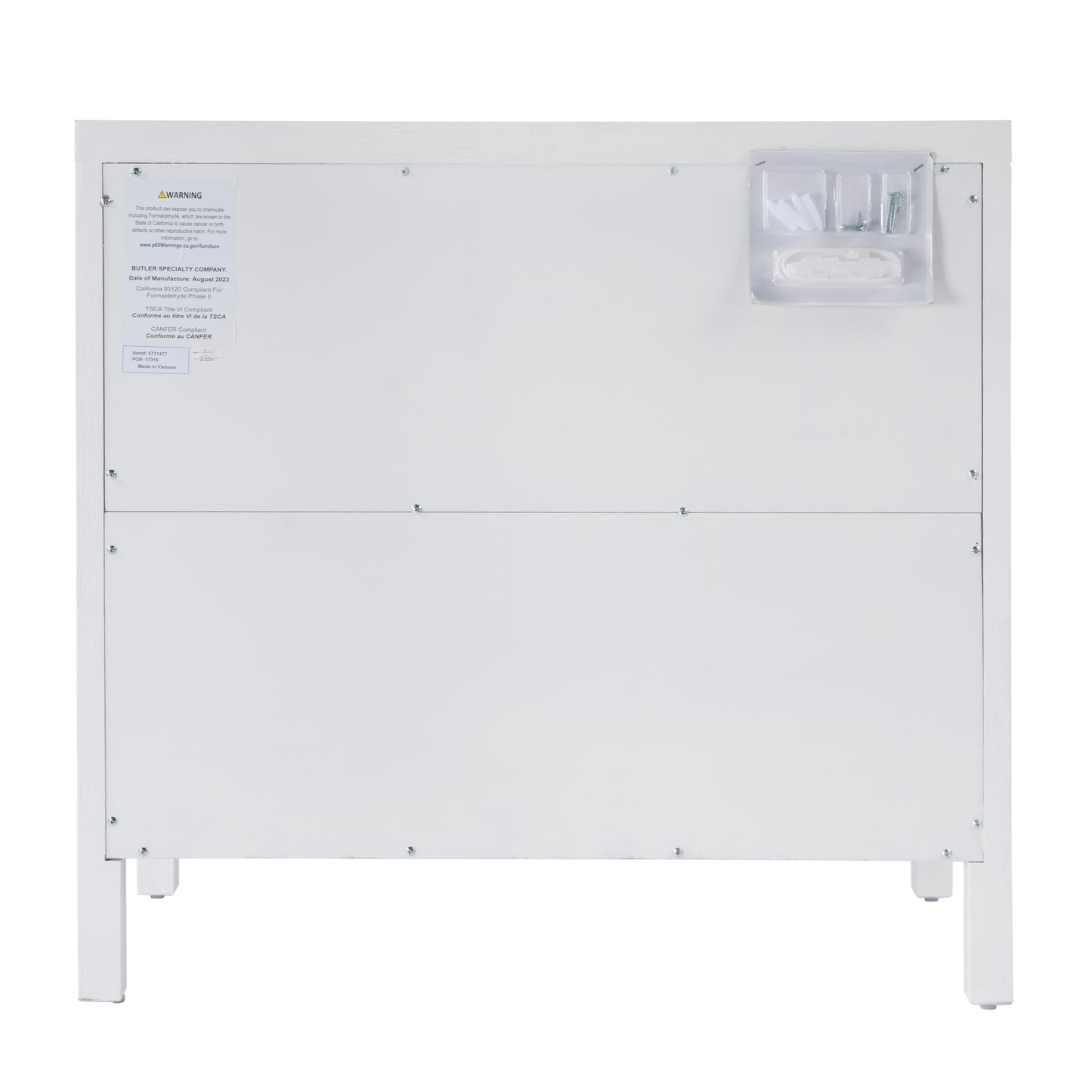 Nora 3-Drawer Chest in White 5731477