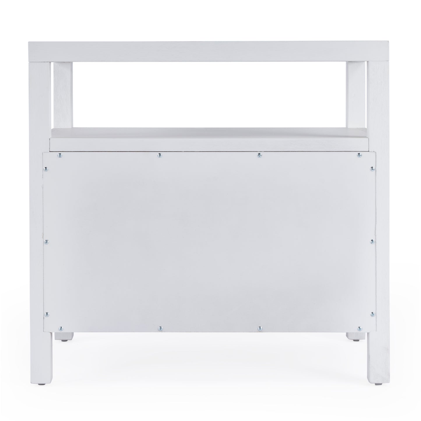 Nora 2-Drawer Wide Nightstand in White 5732477