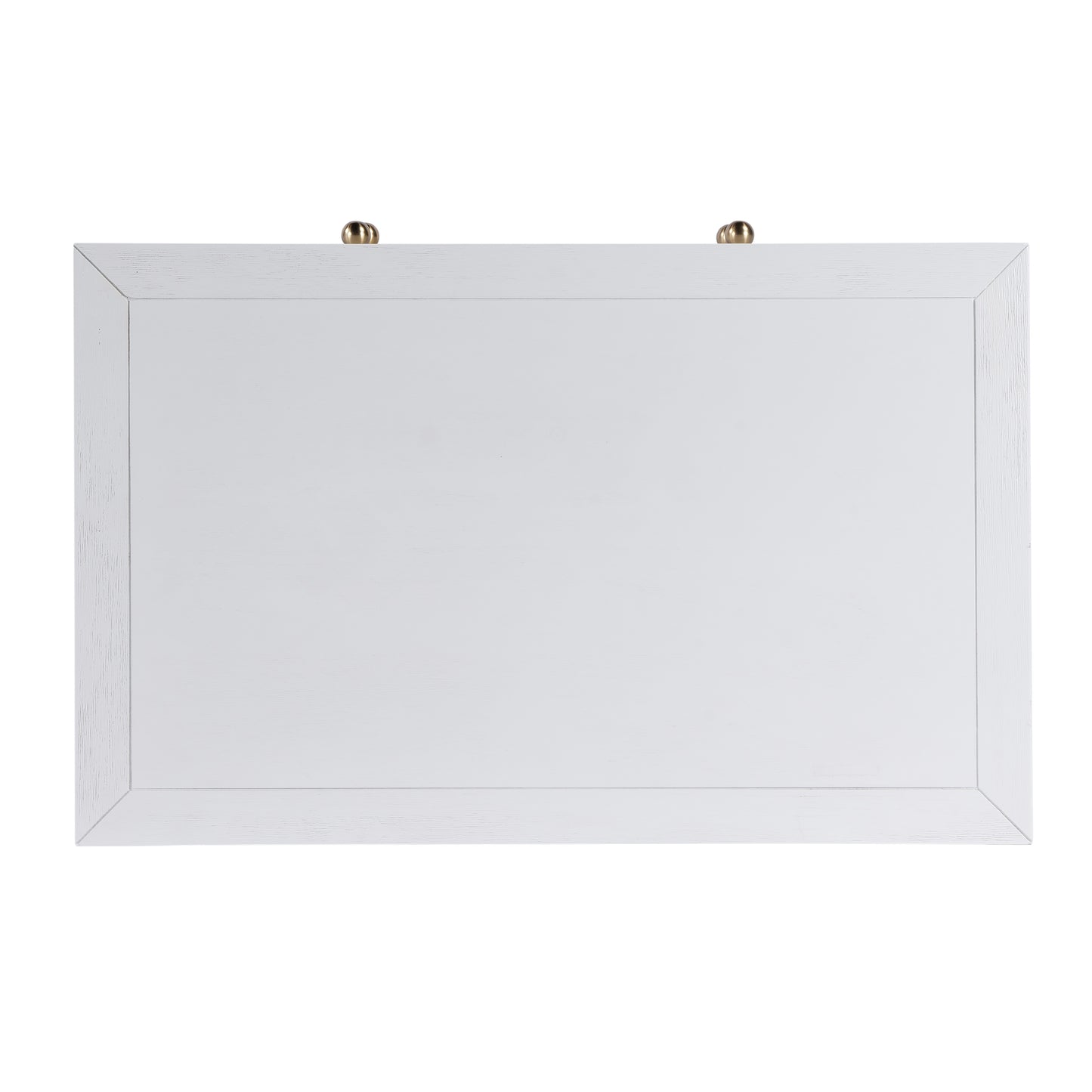 Nora 2-Drawer Wide Nightstand in White 5732477