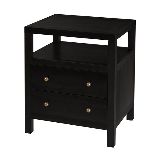Nora 2-Drawer Nightstand in Coffee  5734451