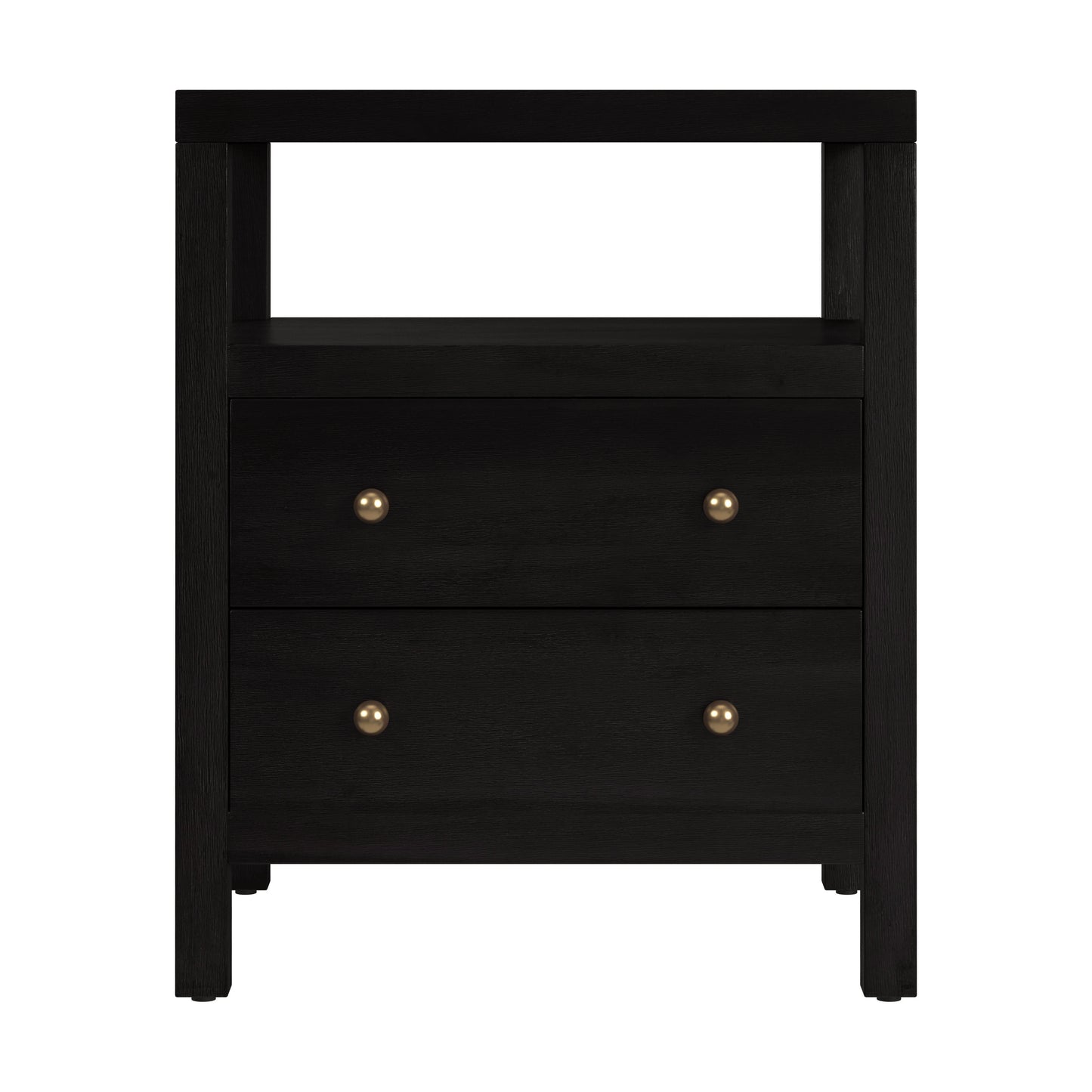 Nora 2-Drawer Nightstand in Coffee 5734451