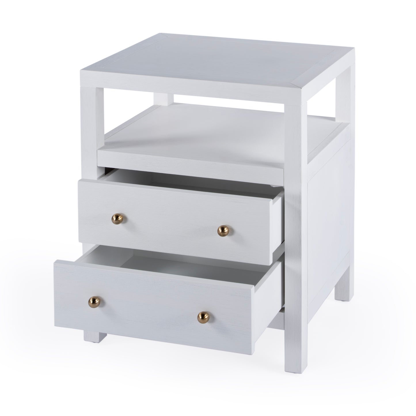 Nora 2-Drawer Nightstand in White  5734477