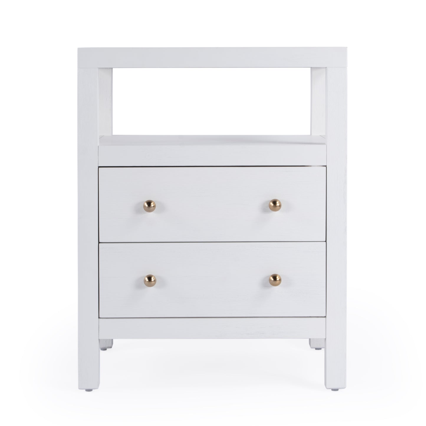 Nora 2-Drawer Nightstand in White  5734477