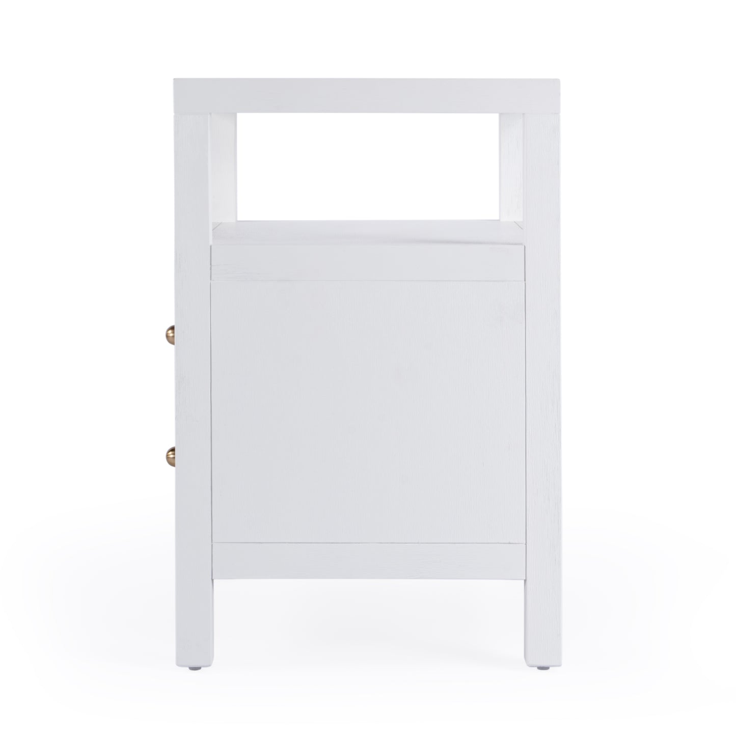 Nora 2-Drawer Nightstand in White  5734477