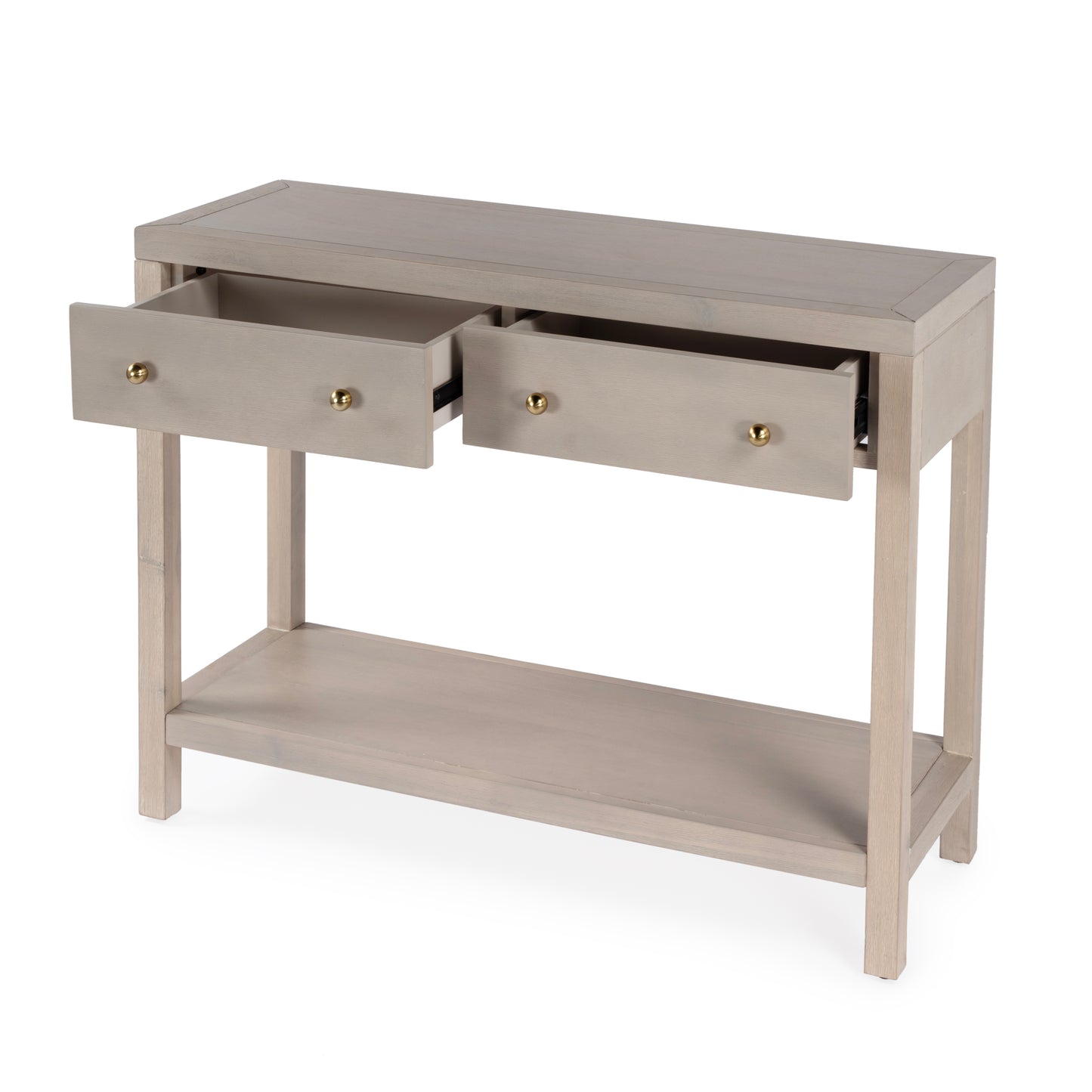 Nora 2 Drawer Console Table in Taupe 5739450