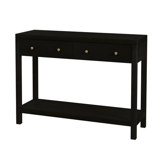 Nora 2 Drawer Console Table in Coffee 5739451