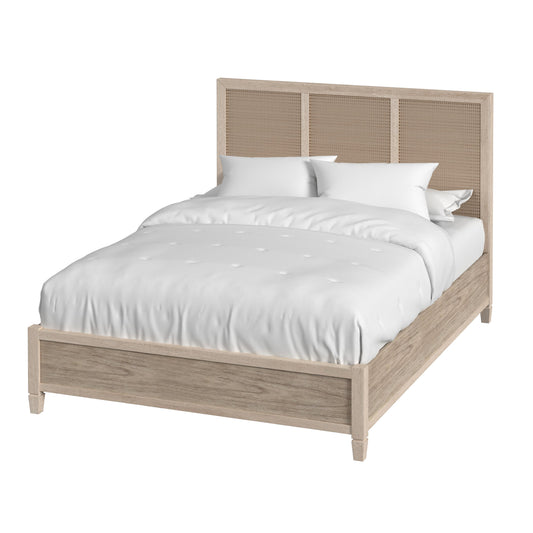 Flagstaff Queen Size Cane Panel Bed in Natural 5749449