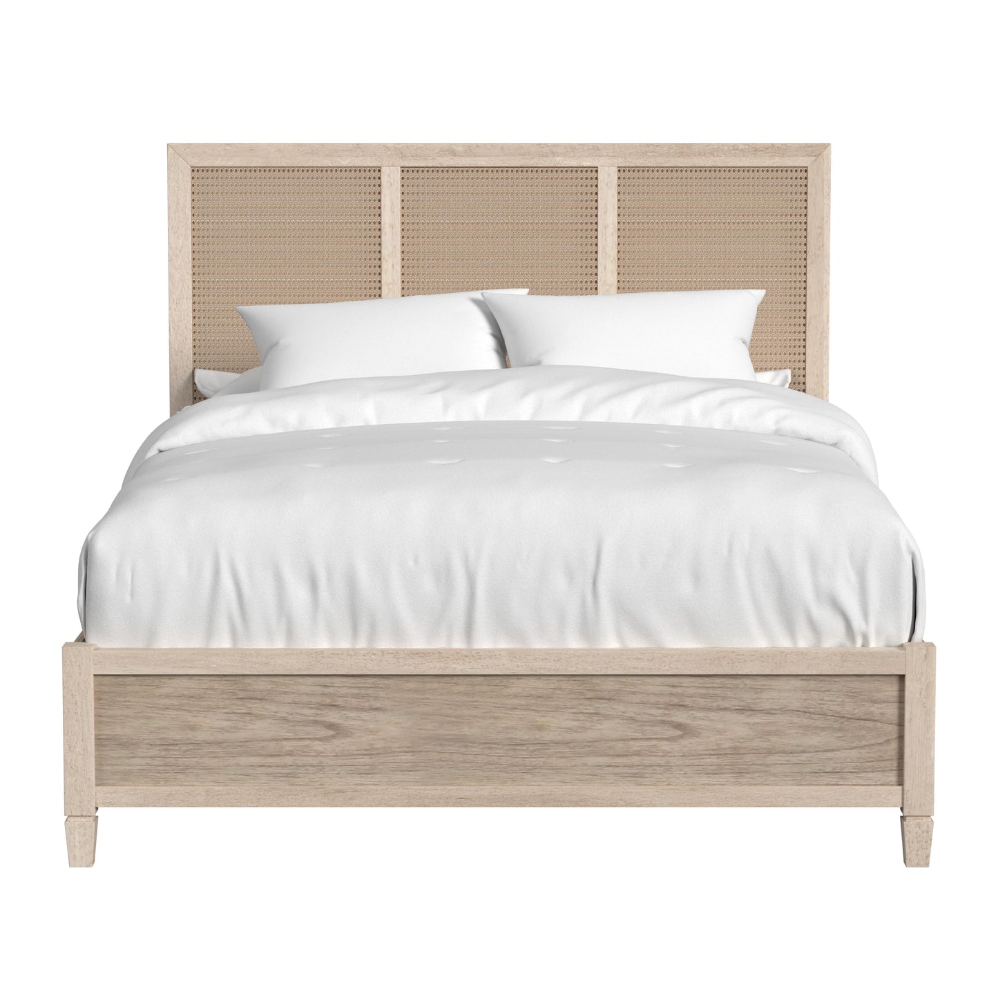 Flagstaff Queen Size Cane Panel Bed in Natural 5749449