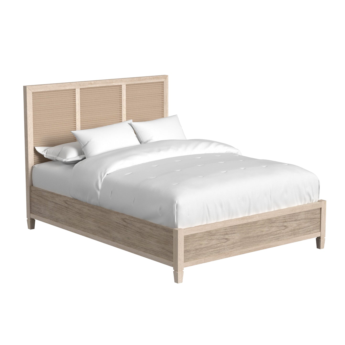 Flagstaff Queen Size Cane Panel Bed in Natural 5749449