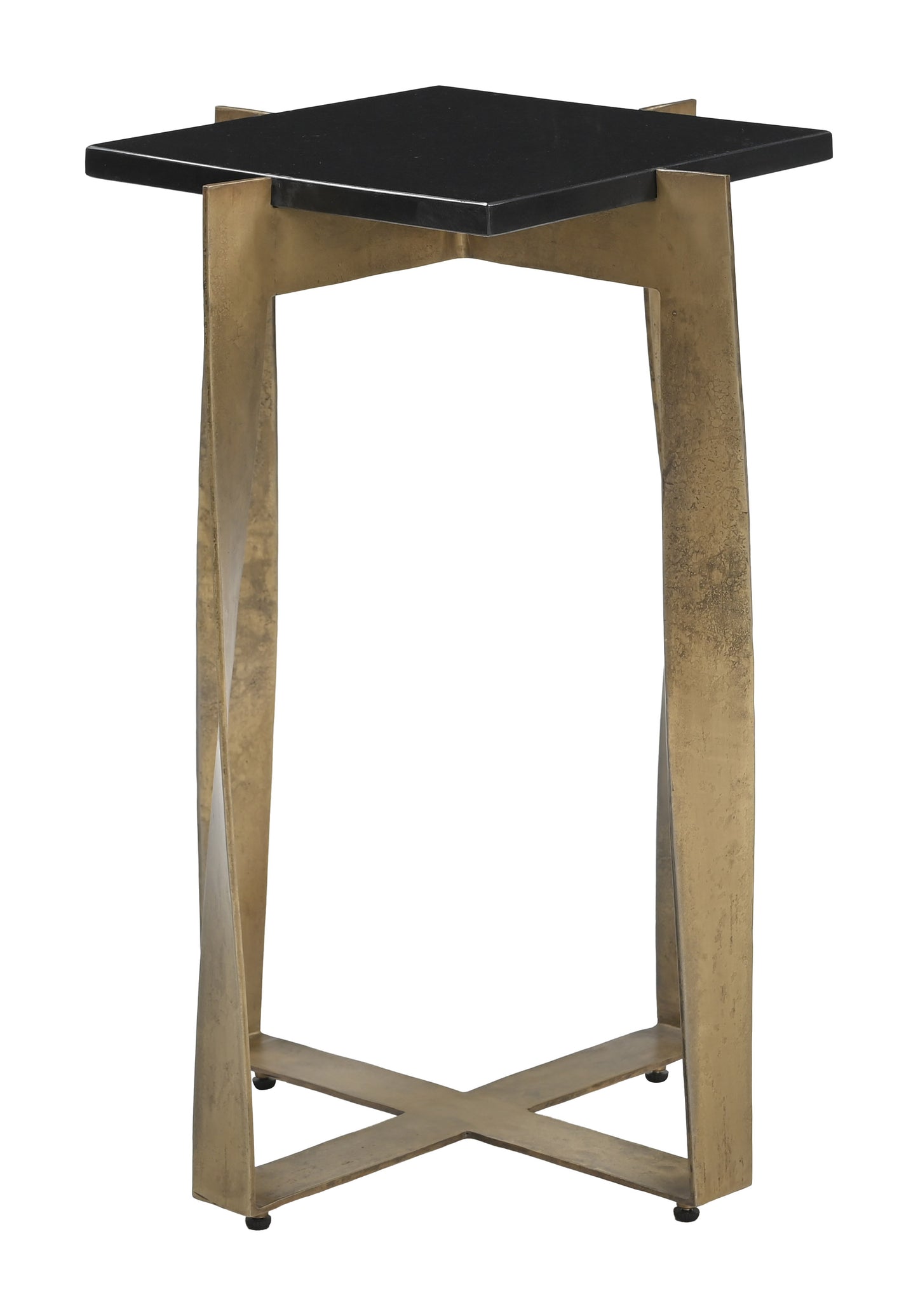 Noara Accent Table Black & Brass - 2