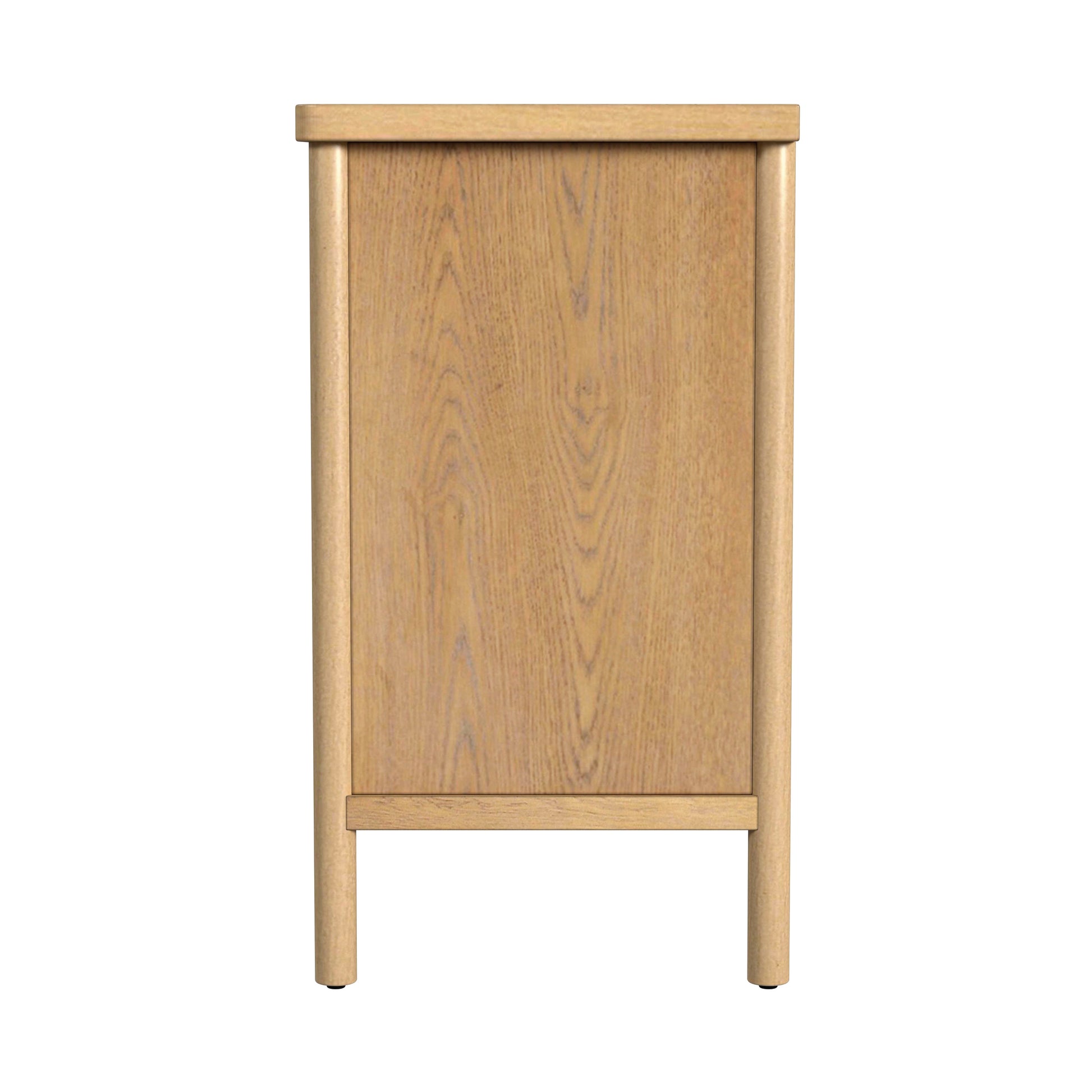 Butler Specialty Company Lennon 34 in. W Rectangular Wood 3 Drawer Rounded Leg Dresser, Light Brown