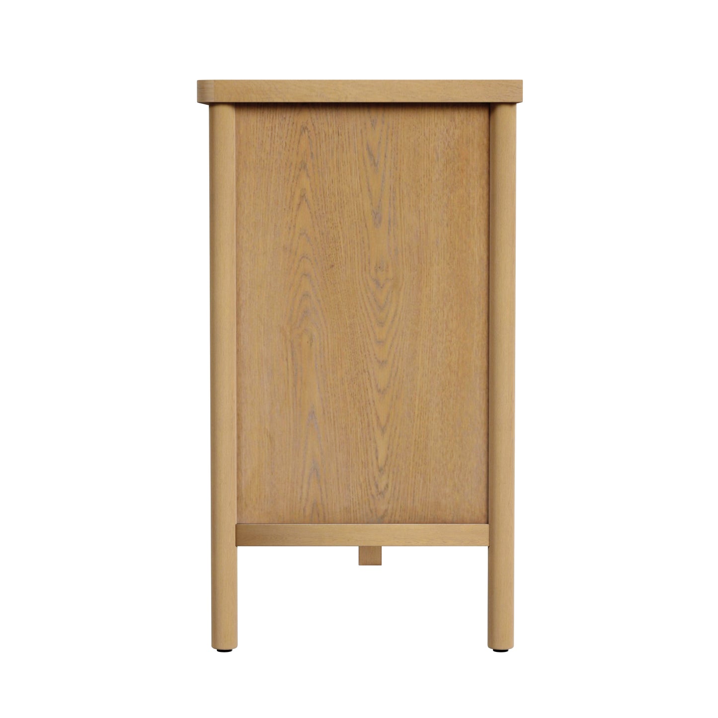 Butler Specialty Company Lennon 60 in. W Rectangular Wood 6 Drawer Rounded Leg Dresser, Light Brown