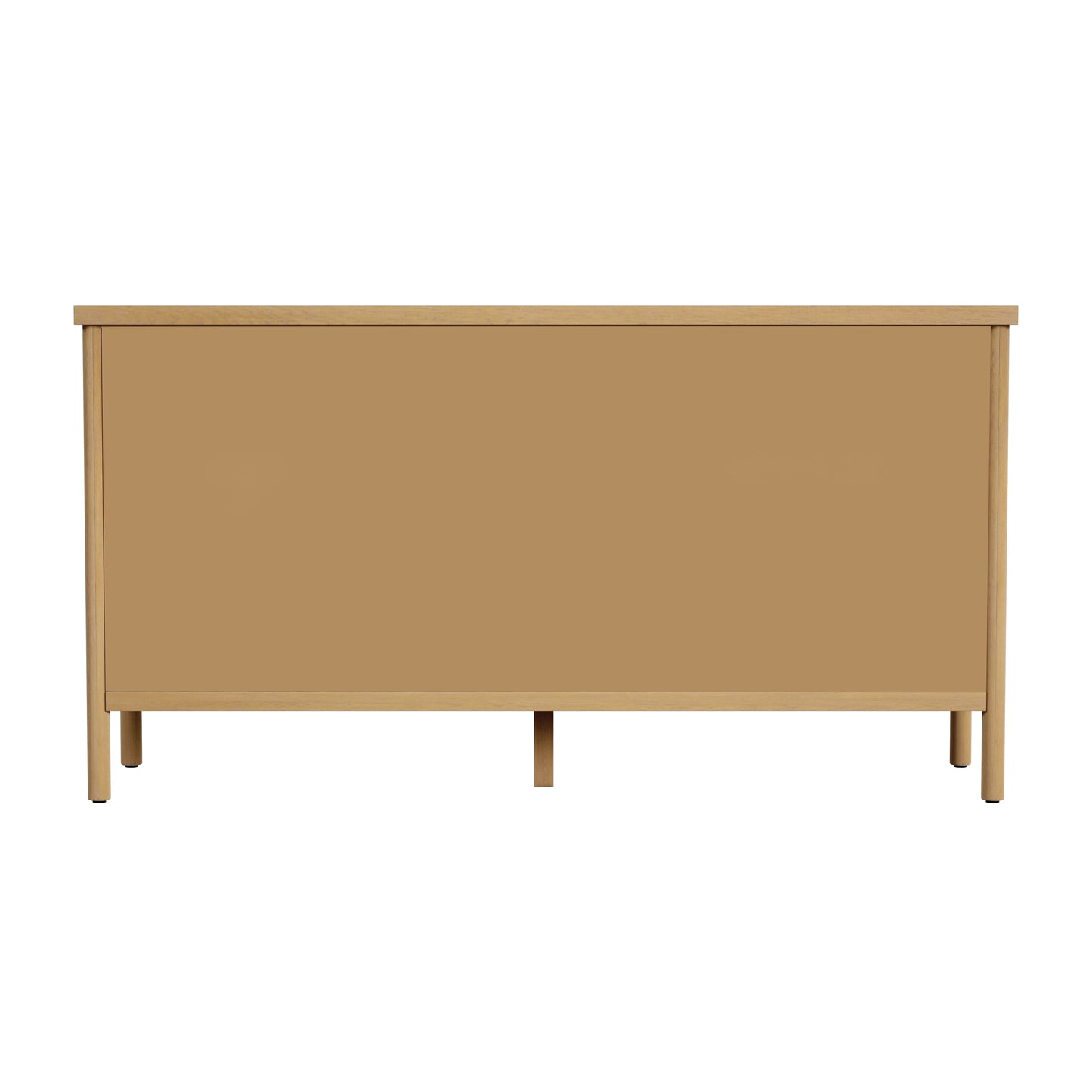 Butler Specialty Company Lennon 60 in. W Rectangular Wood 6 Drawer Rounded Leg Dresser, Light Brown
