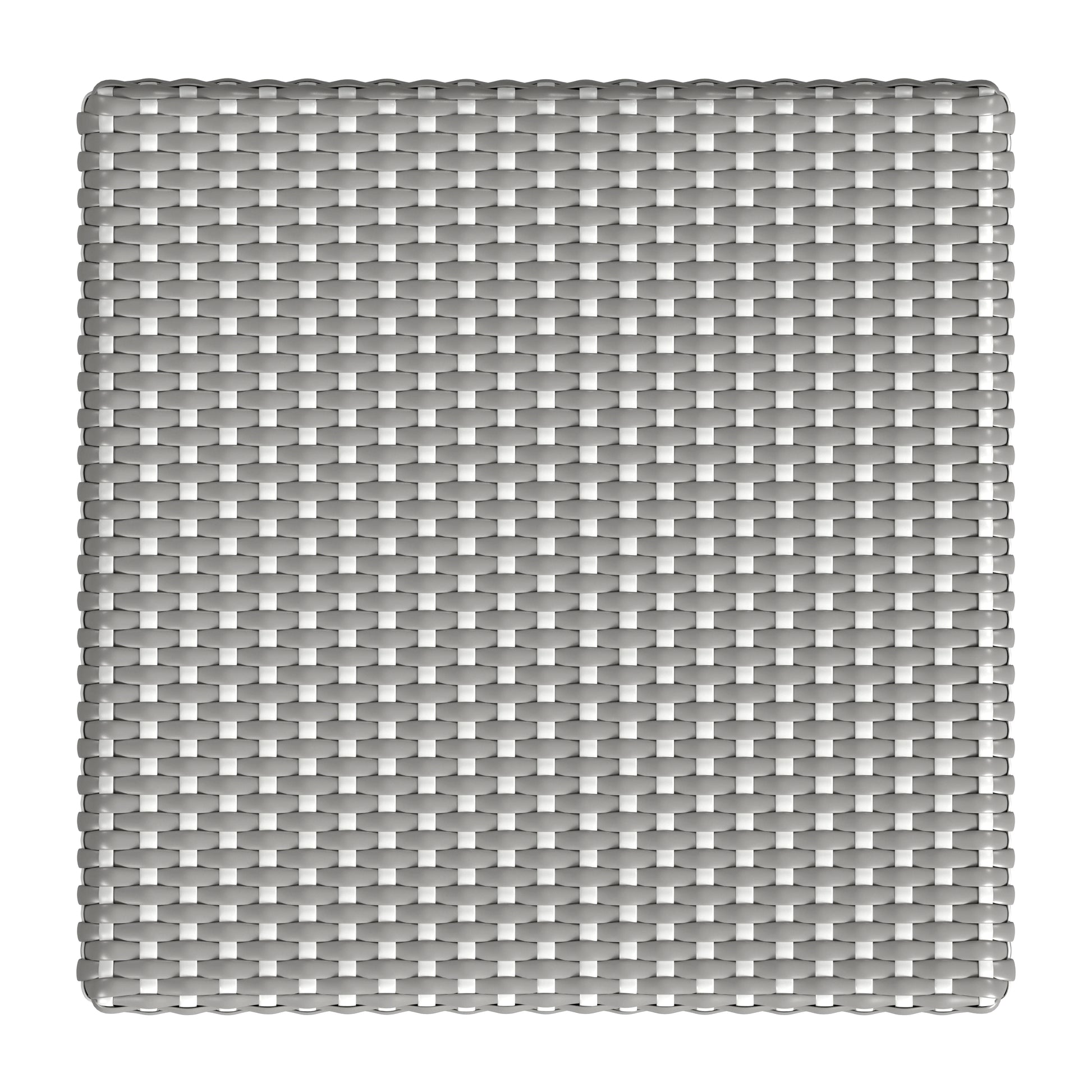 Butler Specialty Company Riviera 24 in. Seat Height Square Rattan Backless Counter Stool, Gray and White