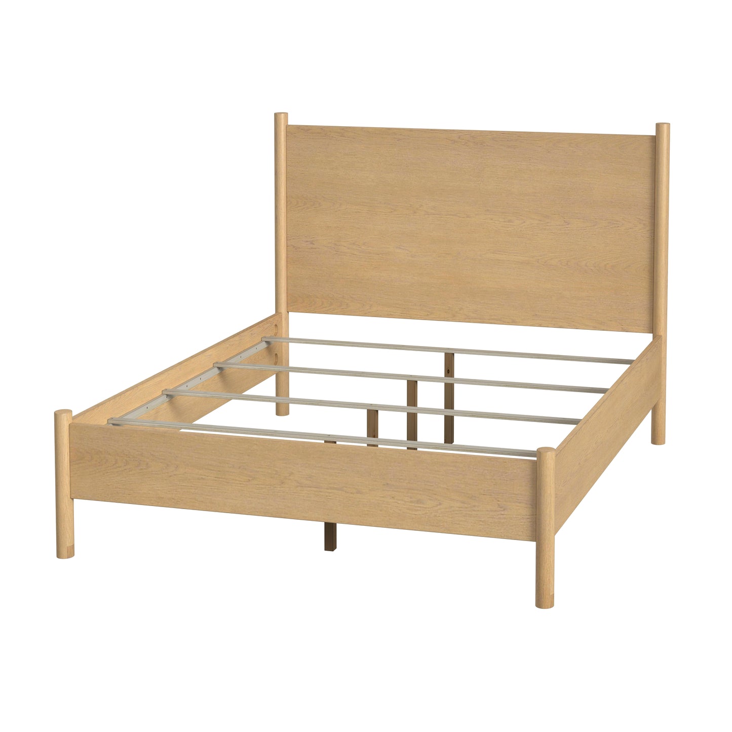 Butler Specialty Company Lennon Rounded Leg  Platform Queen Bed, Light Brown