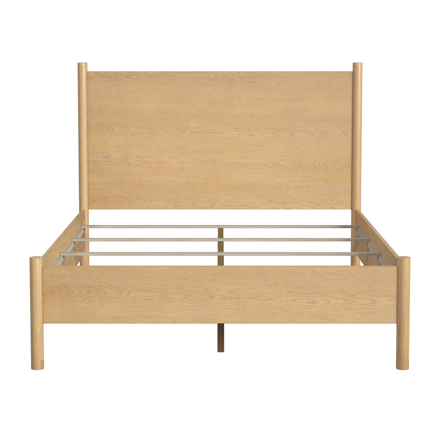 Butler Specialty Company Lennon Rounded Leg  Platform Queen Bed, Light Brown