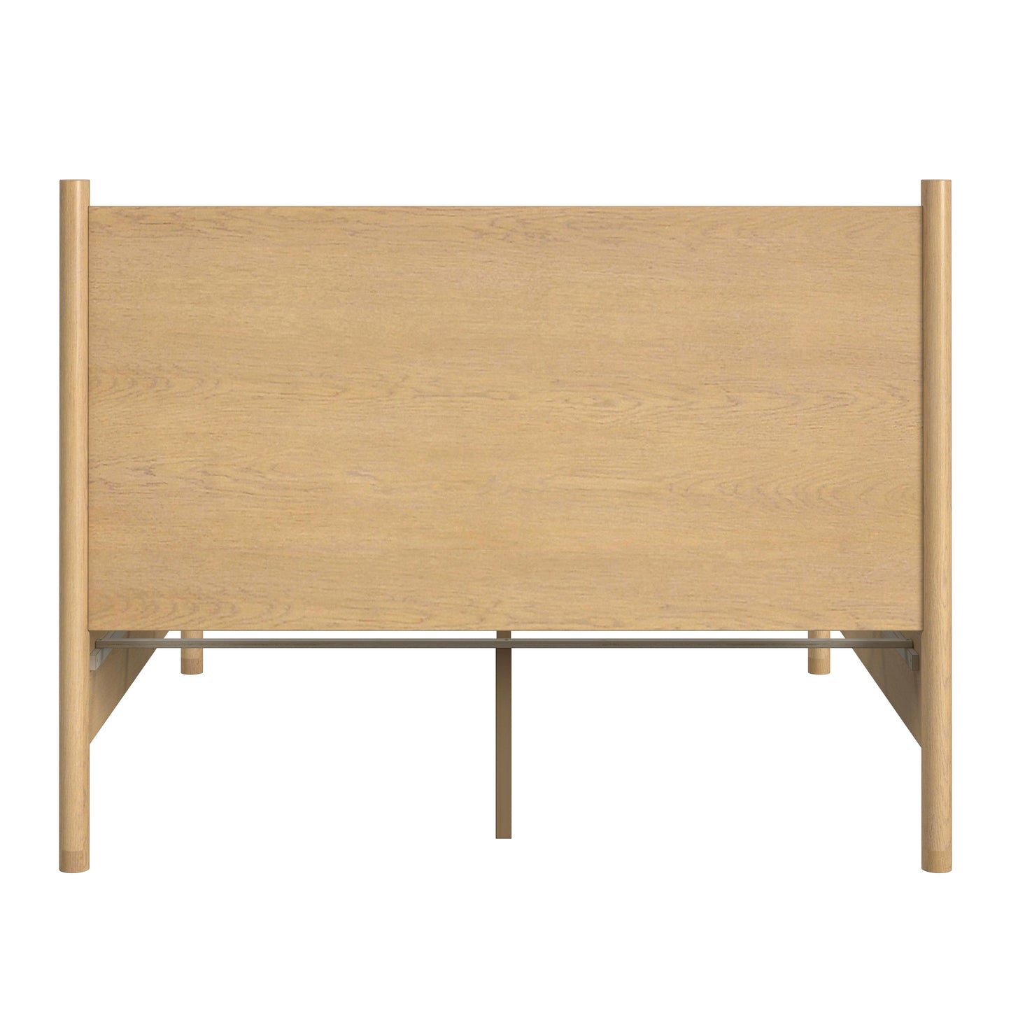 Butler Specialty Company Lennon Rounded Leg  Platform Queen Bed, Light Brown