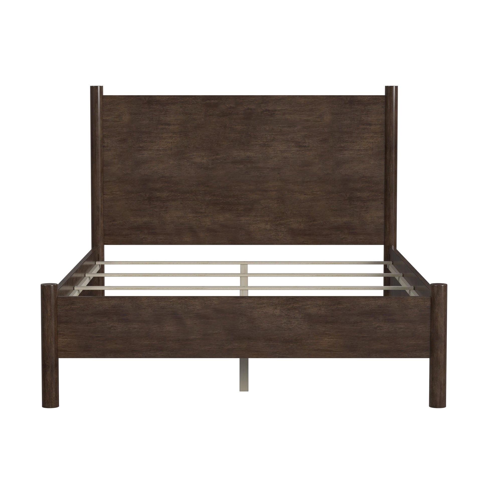 Butler Specialty Company Lennon Rounded Leg  Platform Queen Bed, Medium Brown