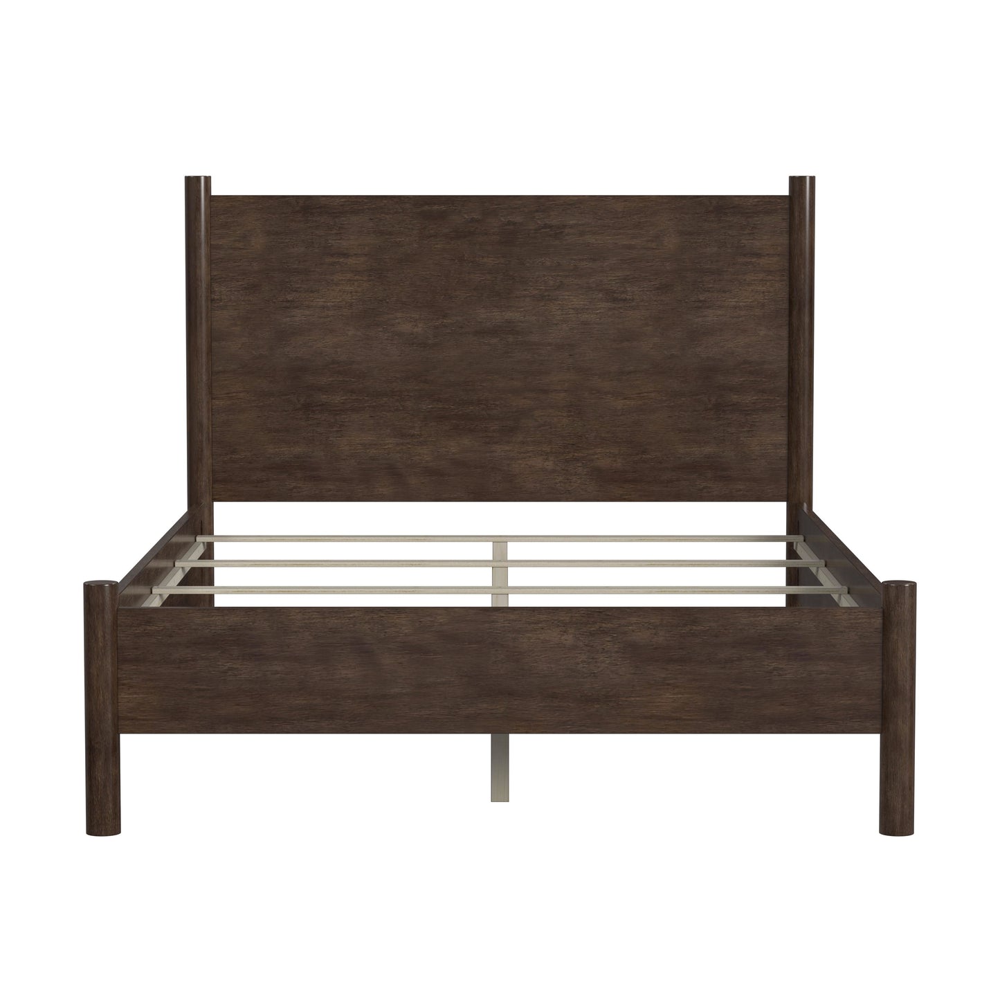 Butler Specialty Company Lennon Rounded Leg  Platform Queen Bed, Medium Brown