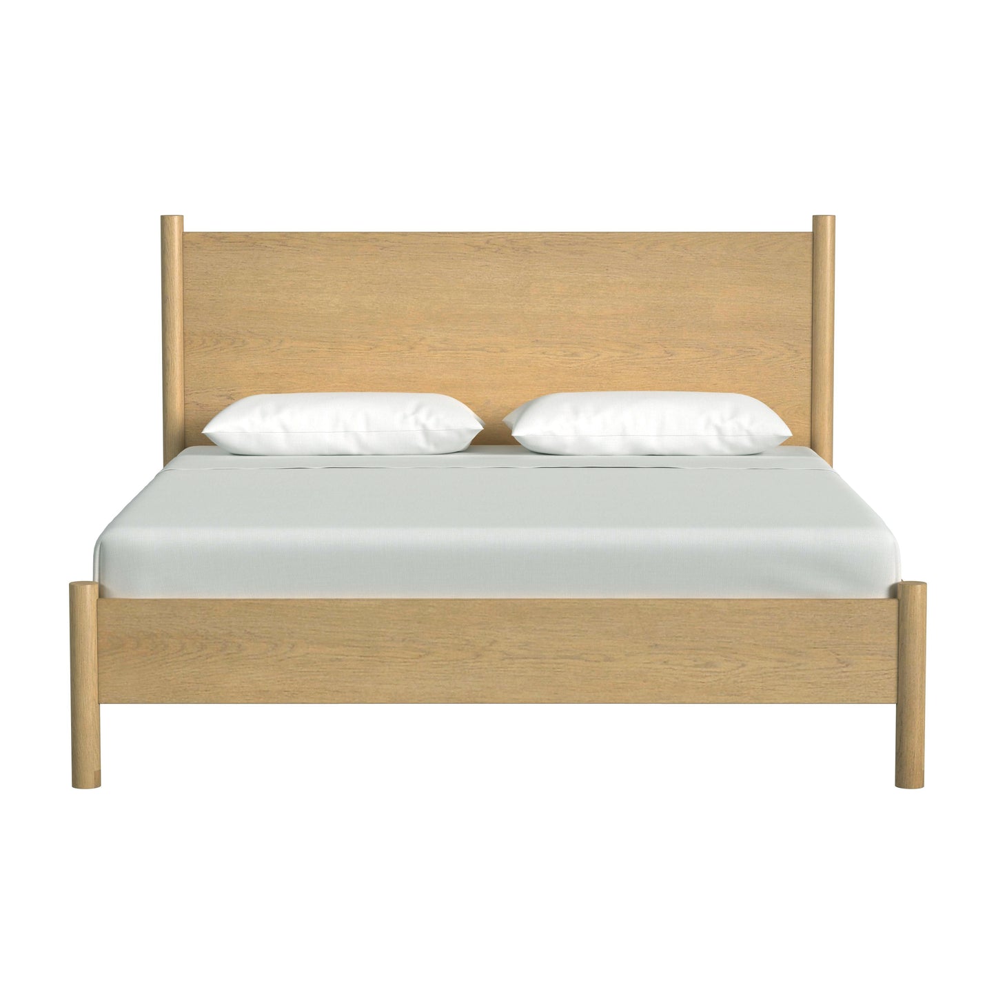 Butler Specialty Company Lennon Rounded Leg  Platform King Bed, Light Brown