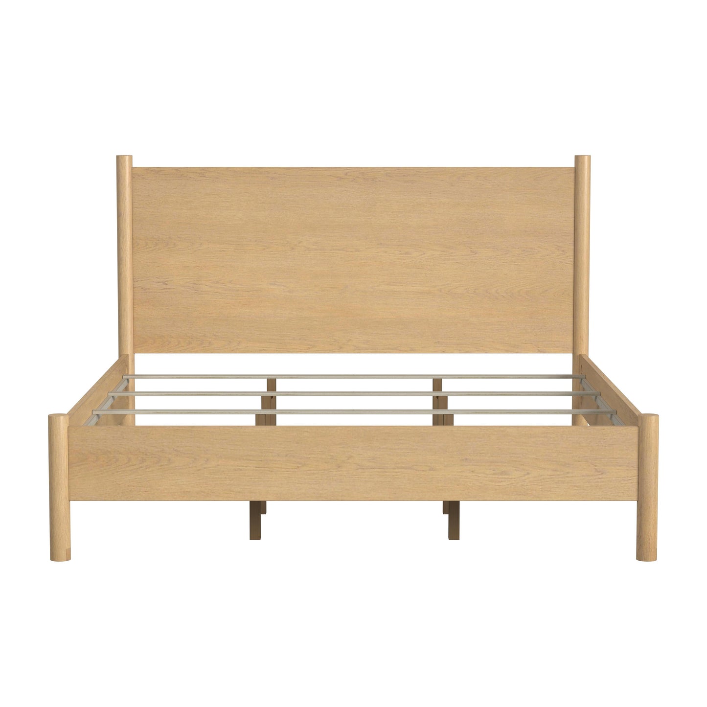 Butler Specialty Company Lennon Rounded Leg  Platform King Bed, Light Brown