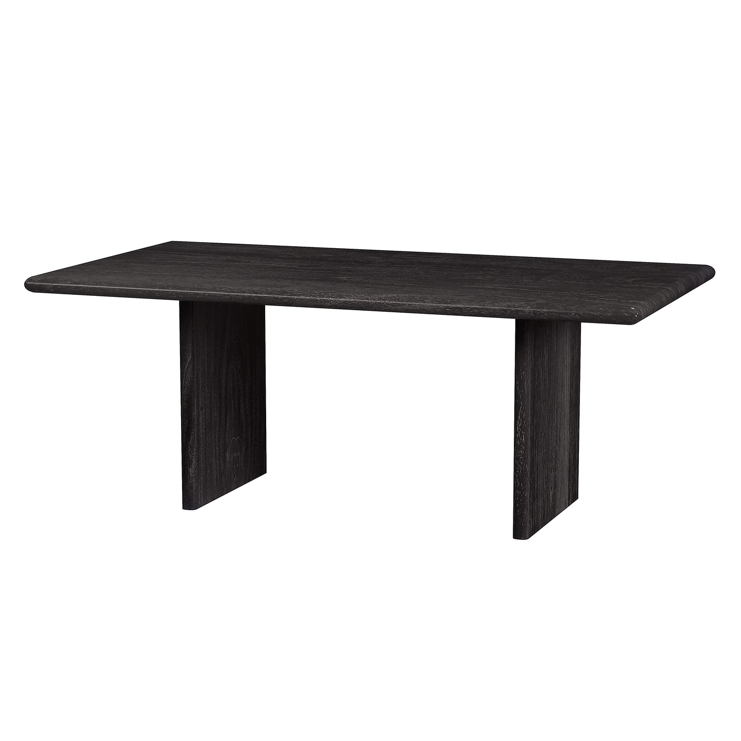 Halmstad Wood Panel Dining Table in Black 5765432