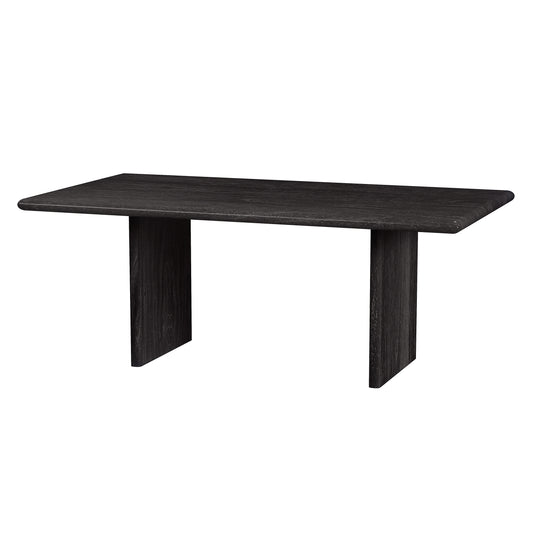 Halmstad Wood Panel Dining Table in Black 5765432