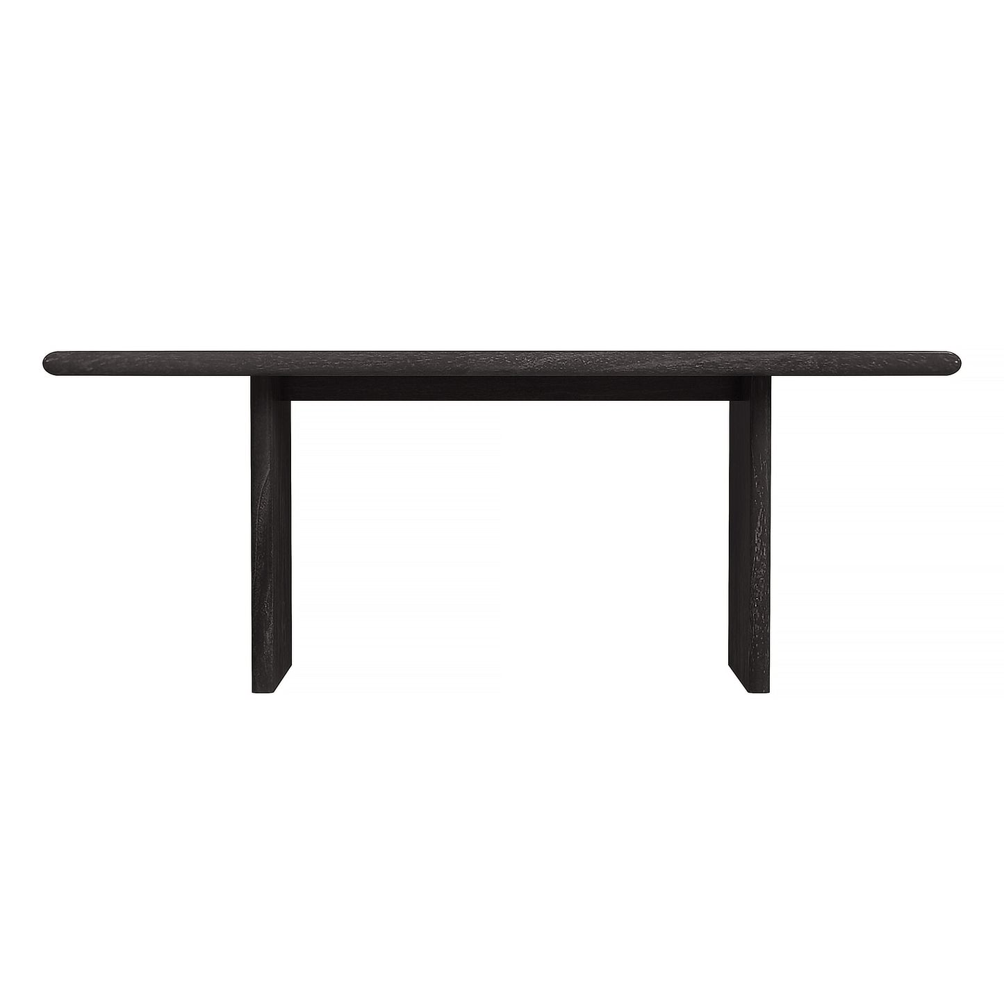 Halmstad Wood Panel Dining Table in Black 5765432
