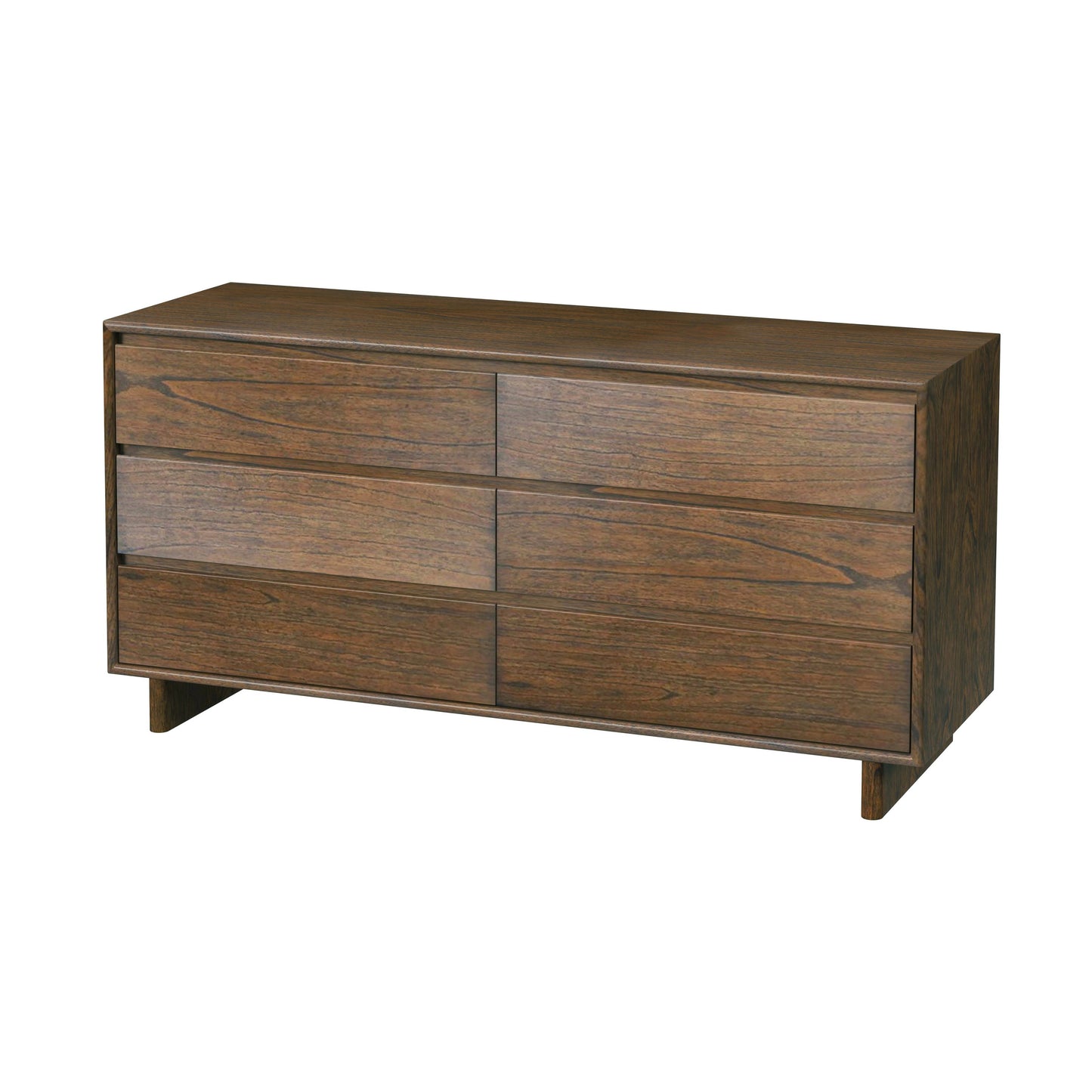 Halmstad Wood Panel 6 Drawer Dresser in Brown 5766188