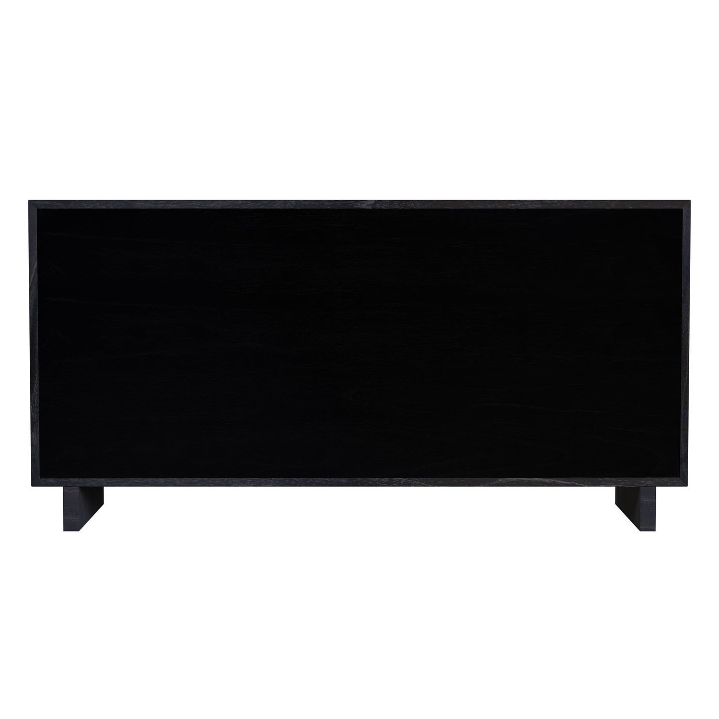 Halmstad Wood Panel 6 Drawer Dresser in Black 5766432