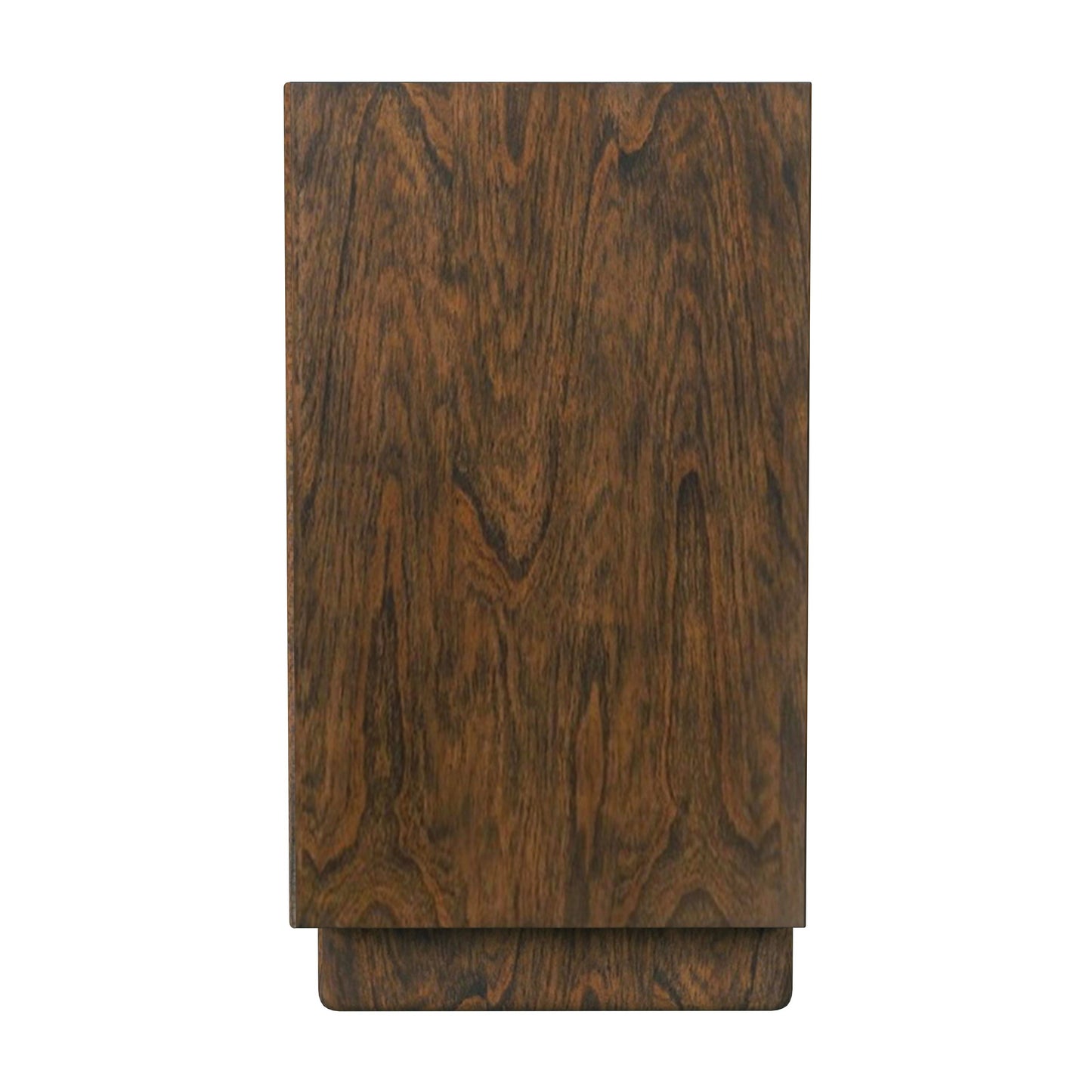 Halmstad Wood Panel 3 Drawer Narrow Nightstand in Brown 5767188