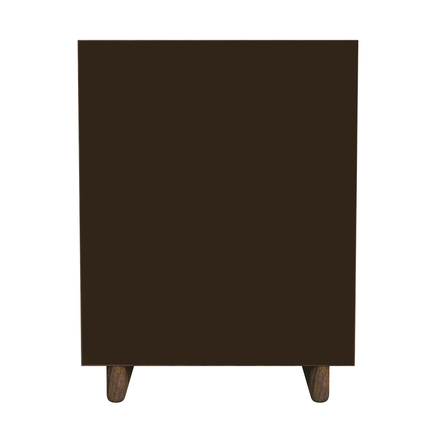 Halmstad Wood Panel 3 Drawer Narrow Nightstand in Brown 5767188